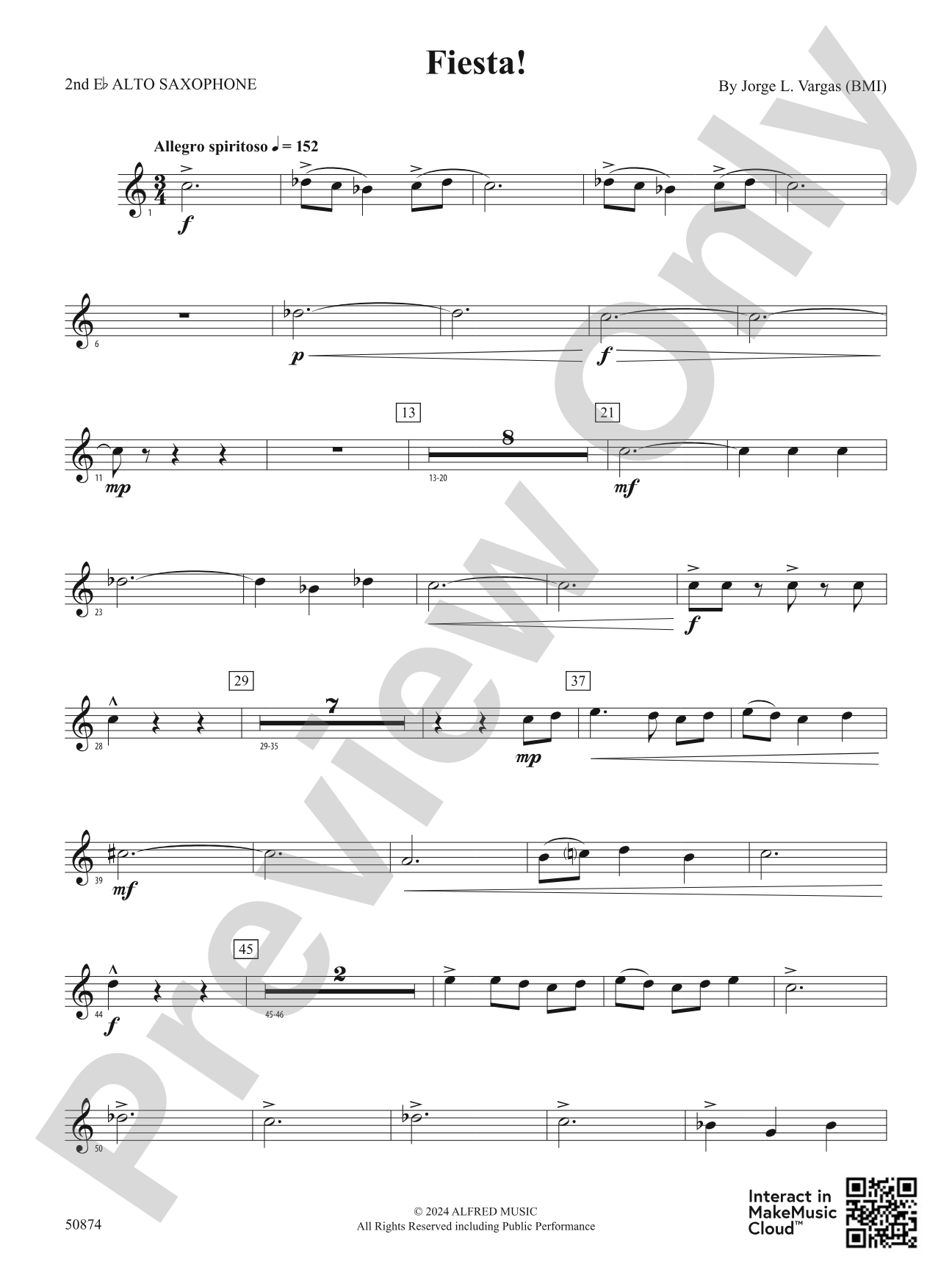 Fiesta!: 2nd E-flat Alto Saxophone
