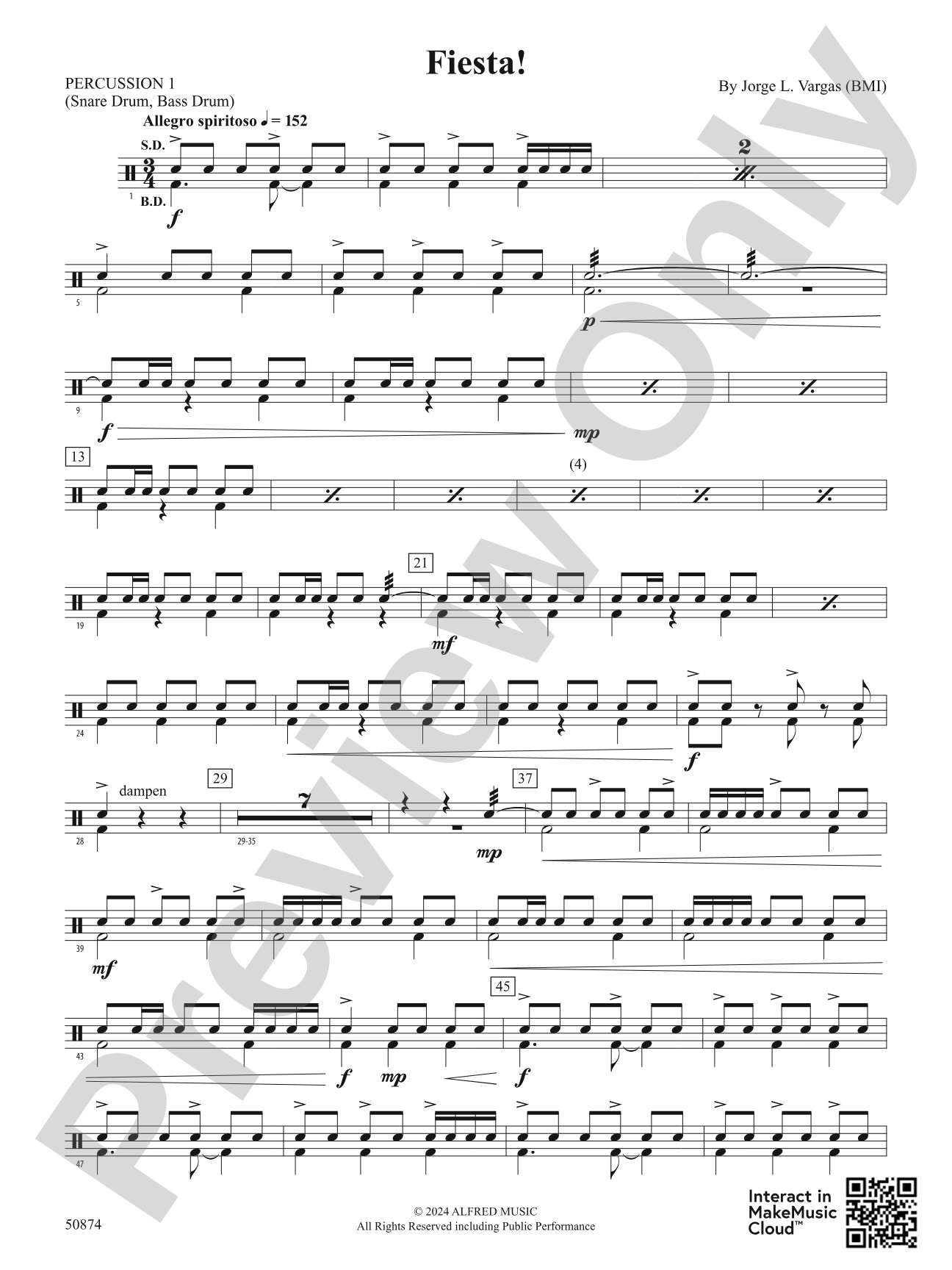 Fiesta!: 1st Percussion