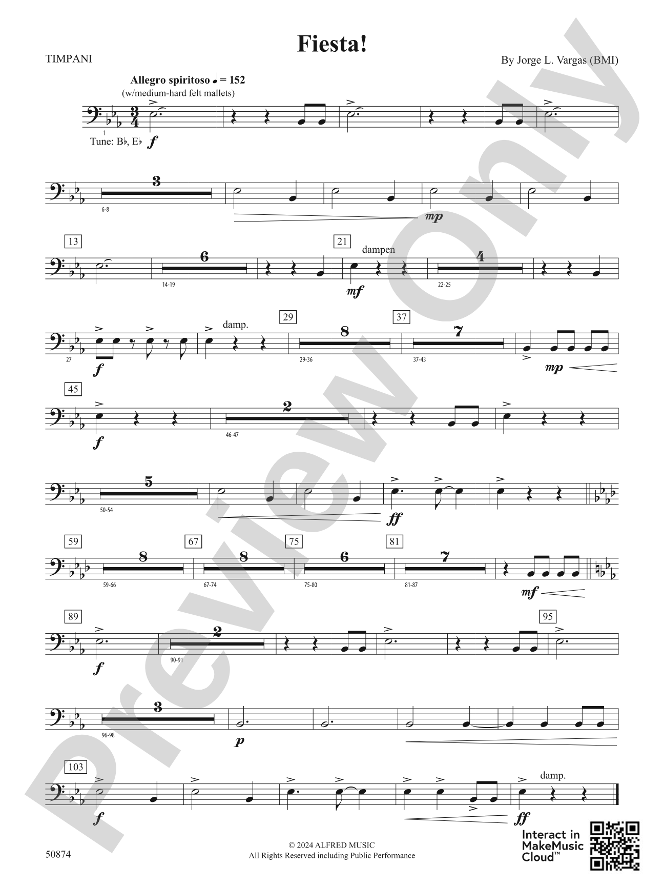 Fiesta!: Timpani