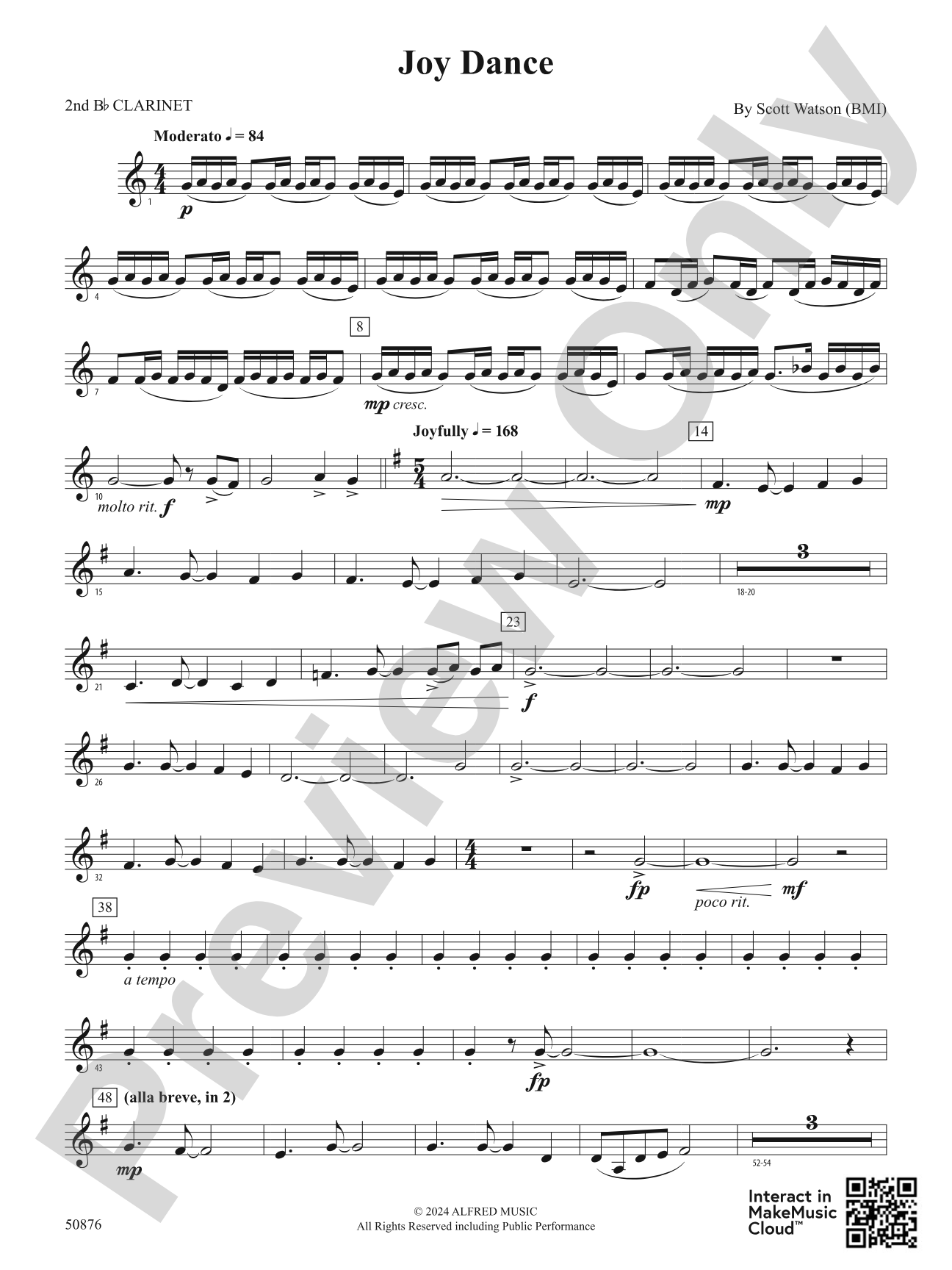 Joy Dance: 2nd B-flat Clarinet