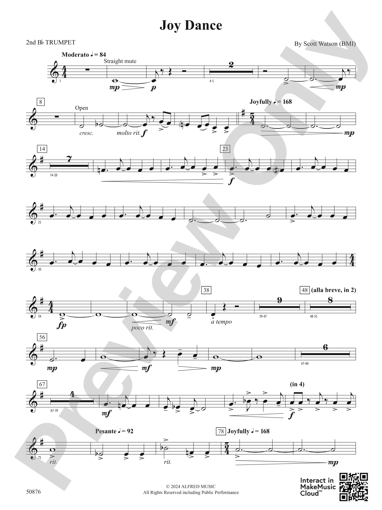 Joy Dance: 2nd B-flat Trumpet