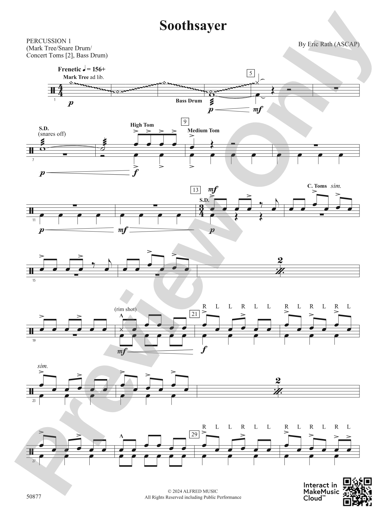 Soothsayer: 1st Percussion