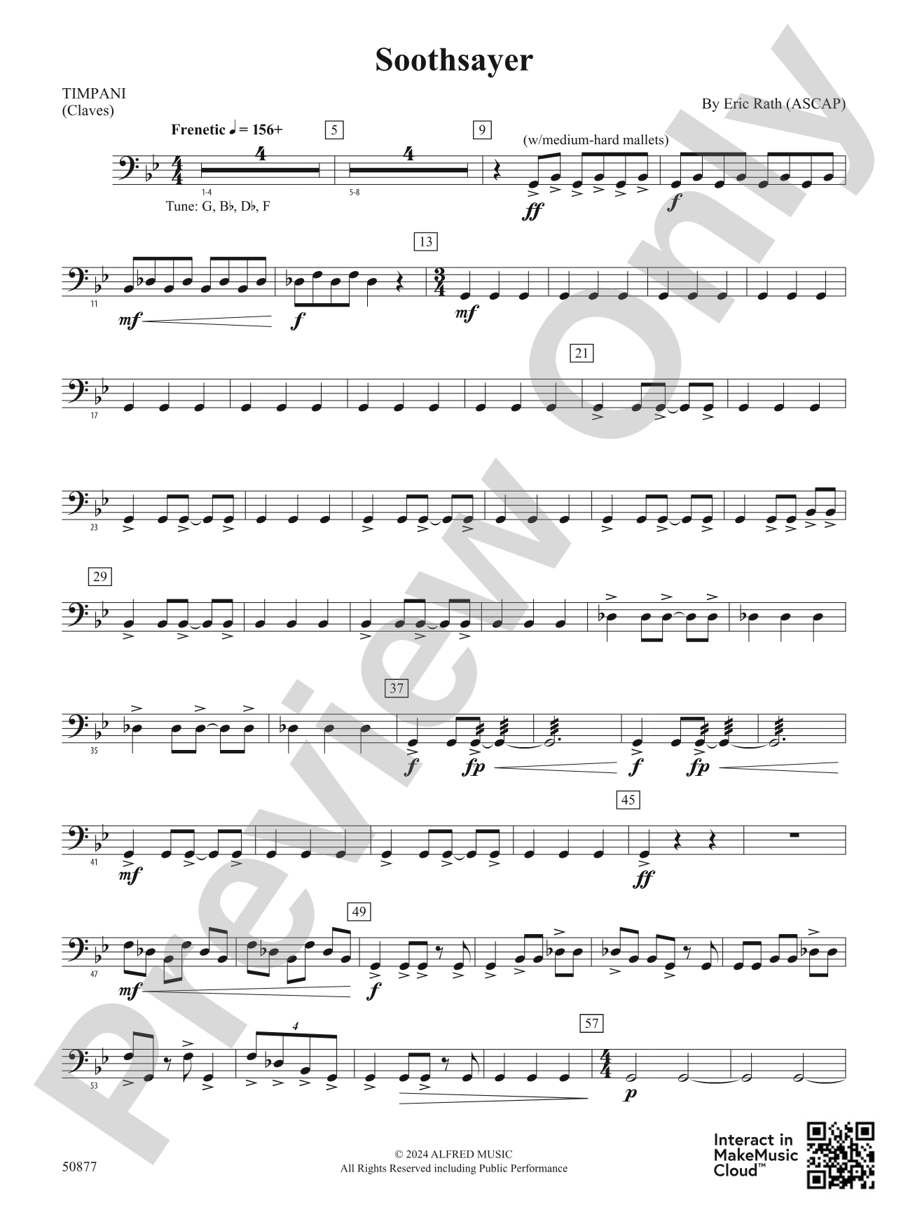Soothsayer: Timpani