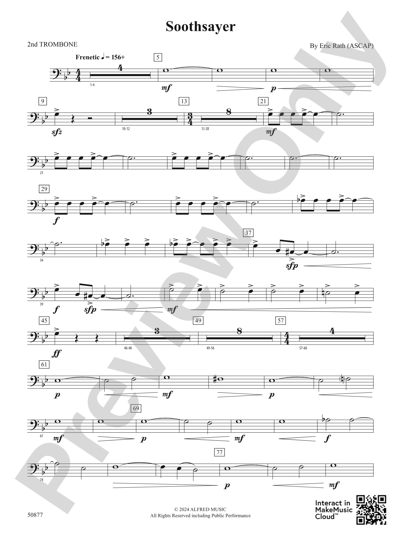 Soothsayer: 2nd Trombone