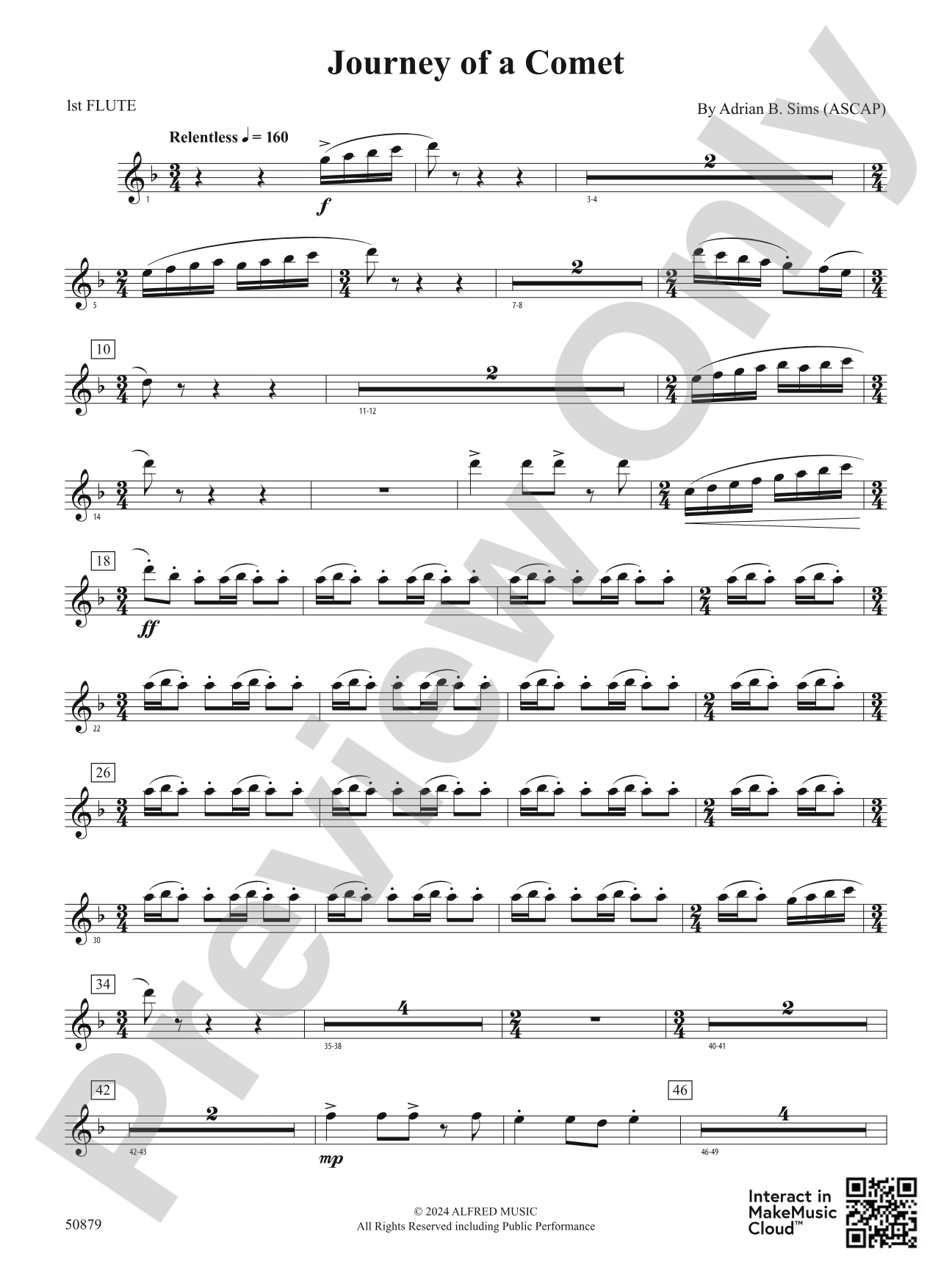 Journey of a Comet: Flute