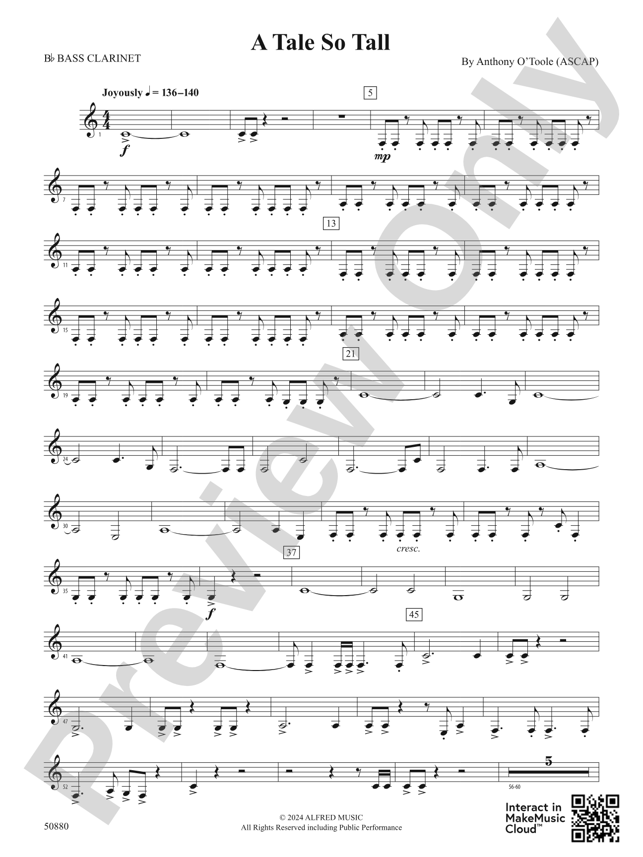 A Tale So Tall: B-flat Bass Clarinet