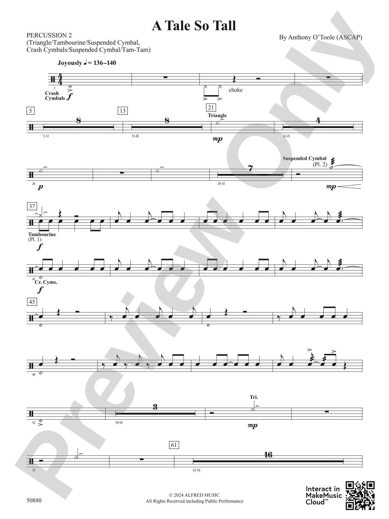 A Tale So Tall: 2nd Percussion