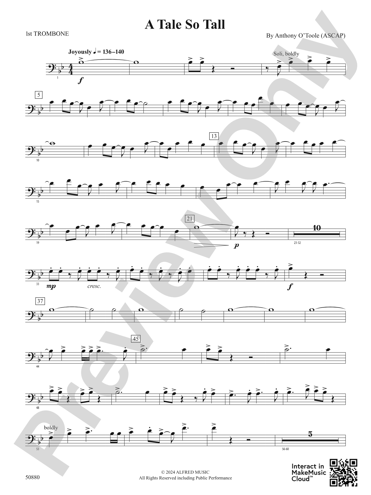 A Tale So Tall: 1st Trombone