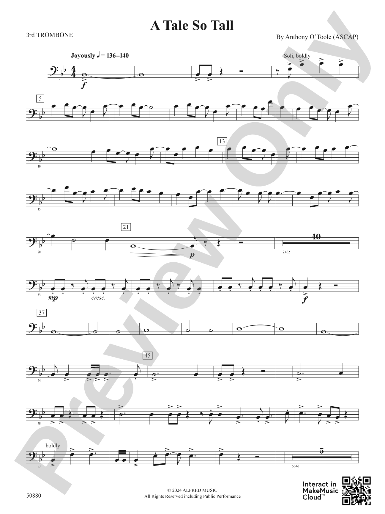 A Tale So Tall: 3rd Trombone