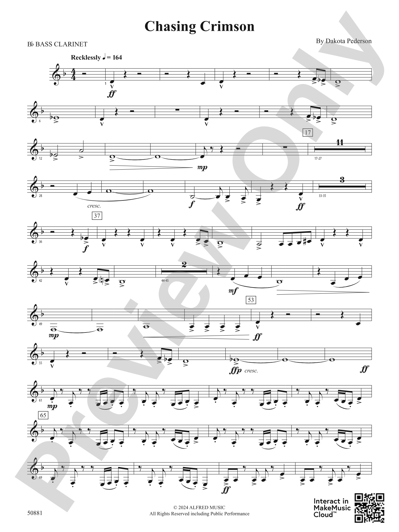 Chasing Crimson: B-flat Bass Clarinet