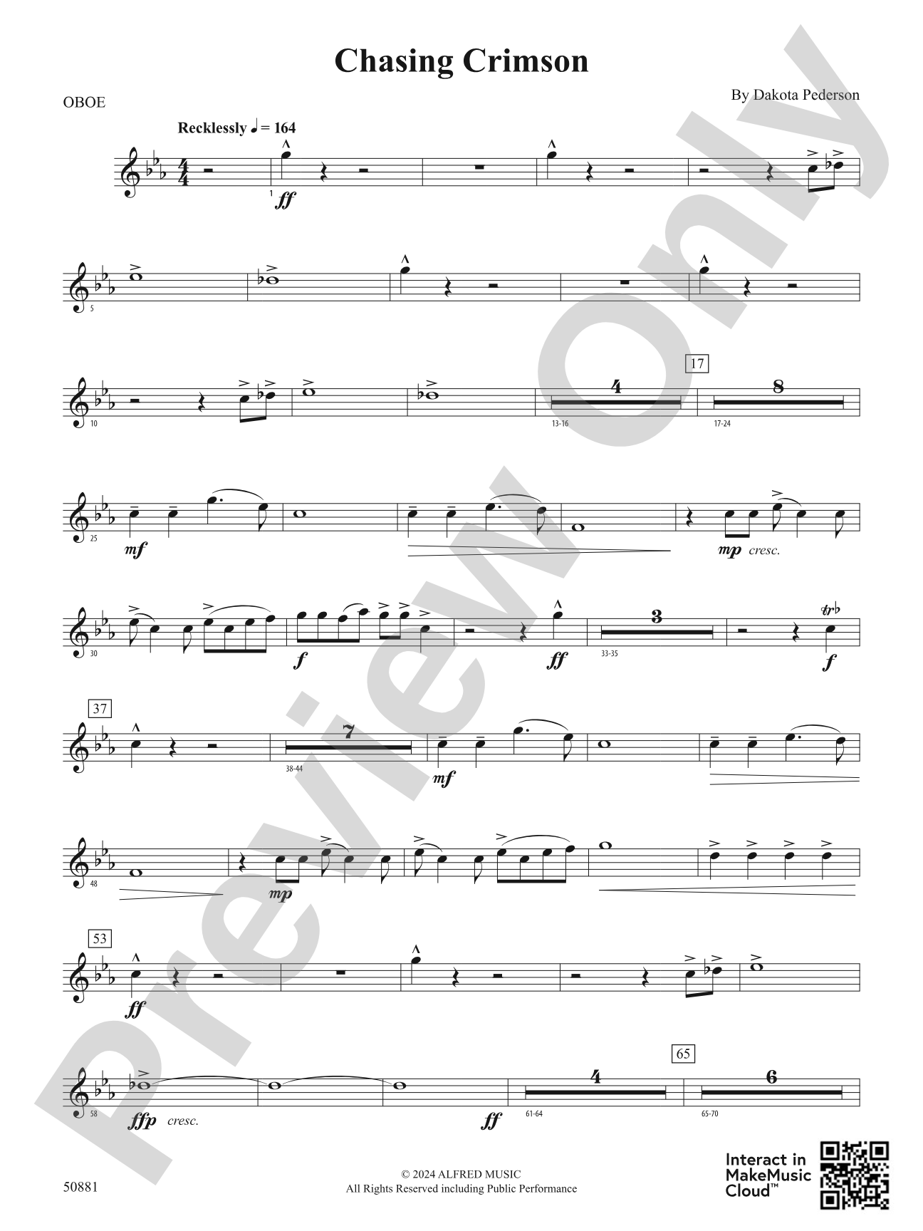 Chasing Crimson: Oboe