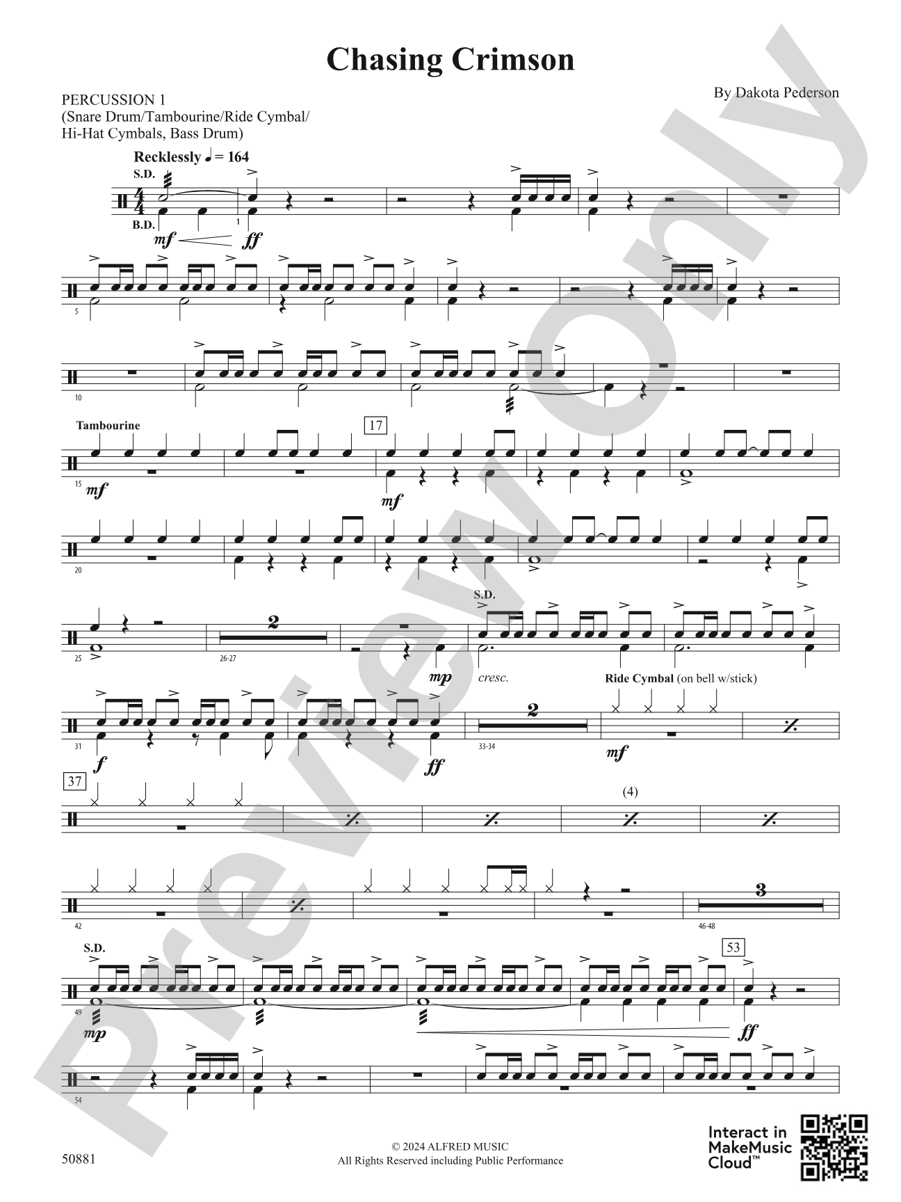 Chasing Crimson: 1st Percussion