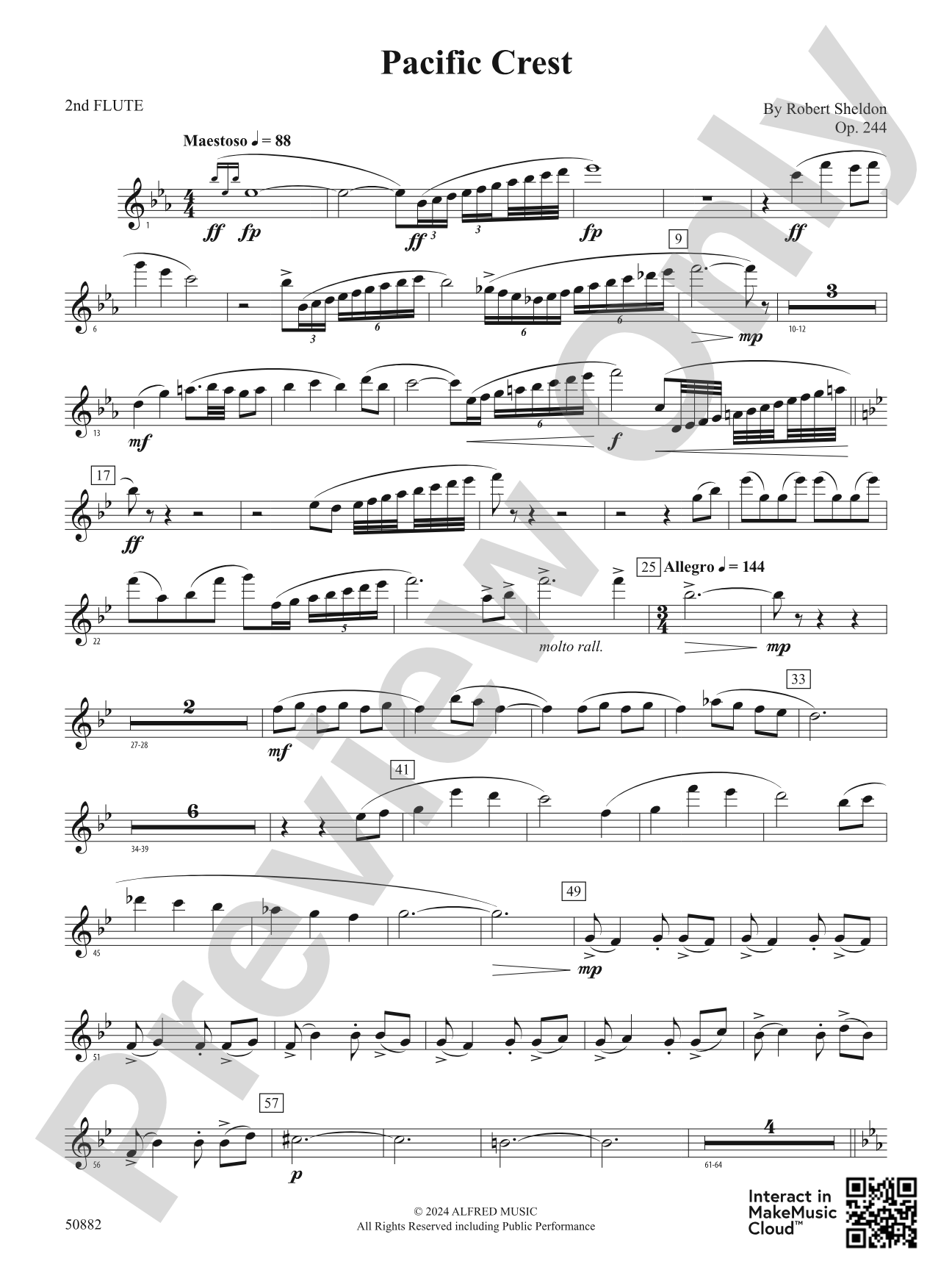 Pacific Crest: 2nd Flute