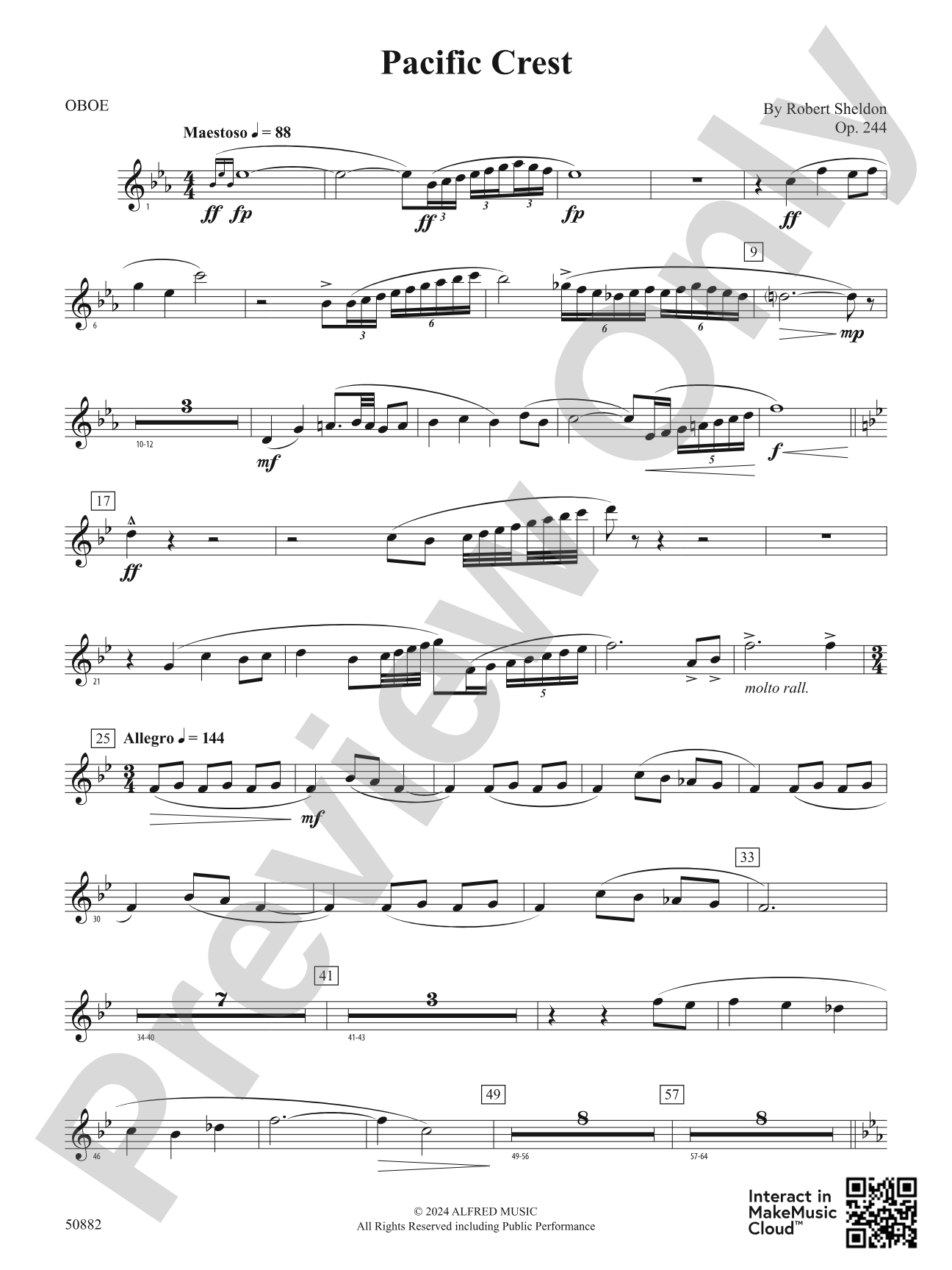Pacific Crest: Oboe
