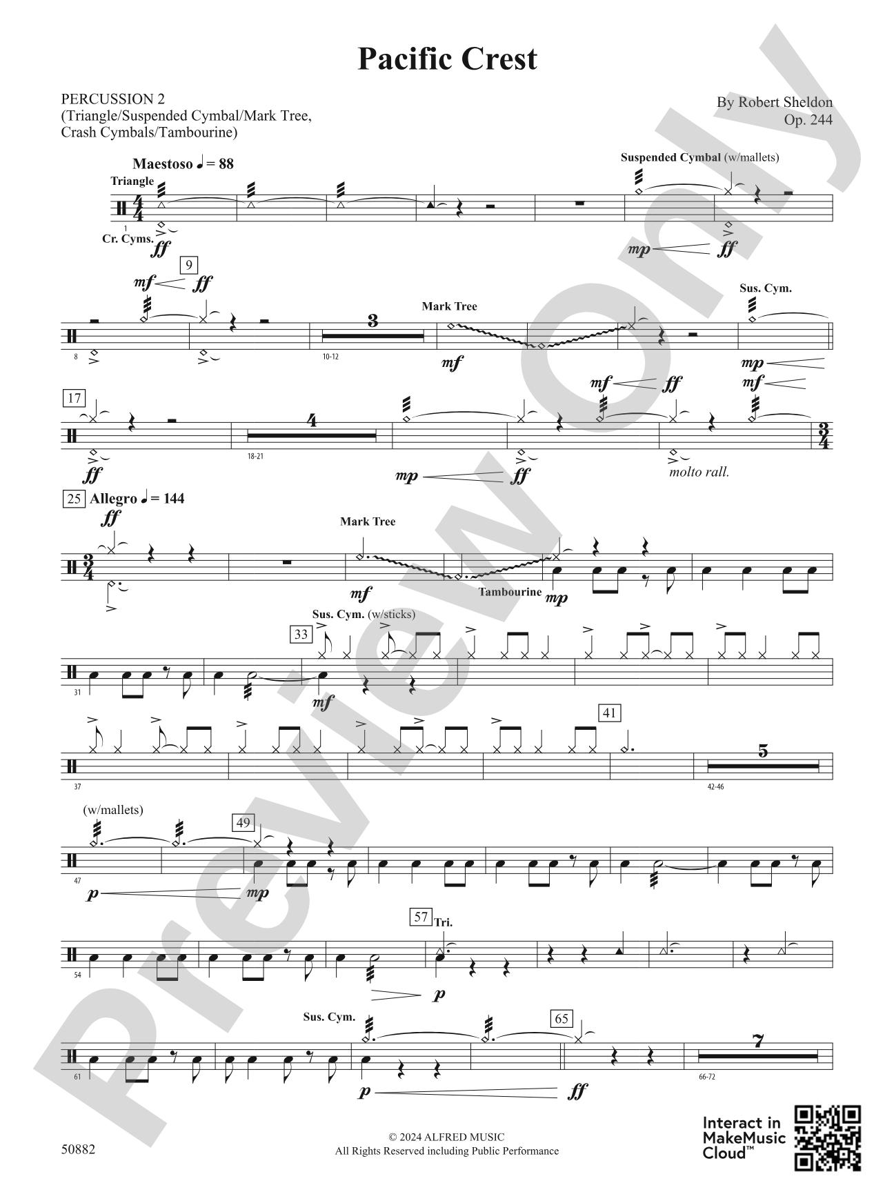 Pacific Crest: 2nd Percussion