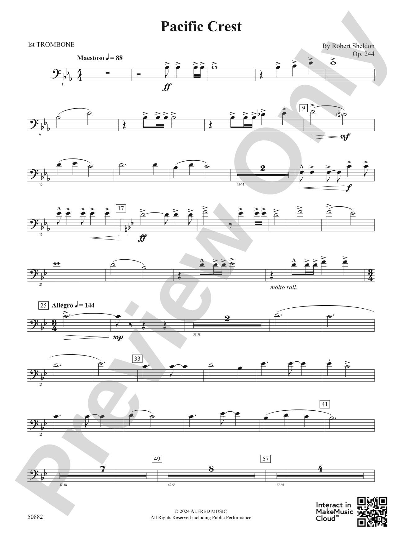 Pacific Crest: 1st Trombone