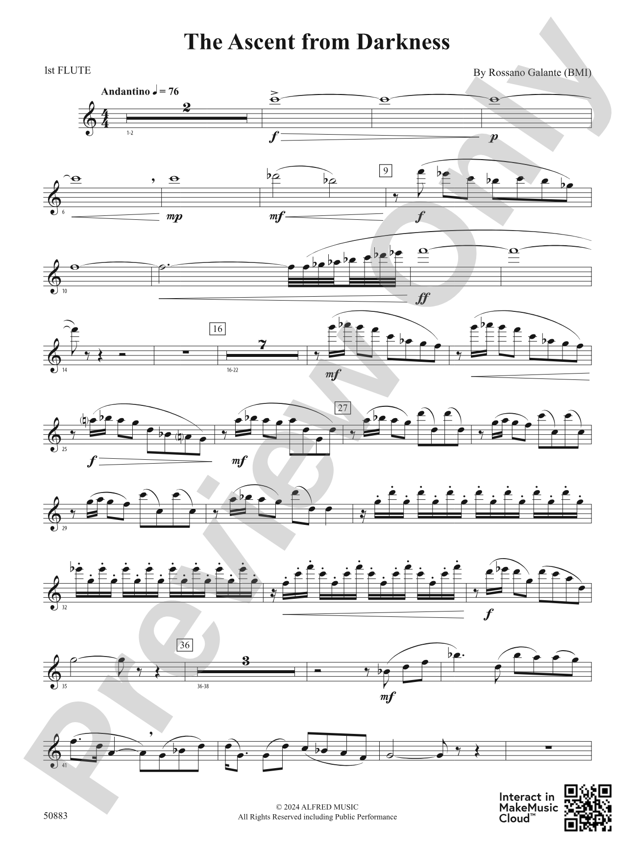 The Ascent from Darkness: Flute