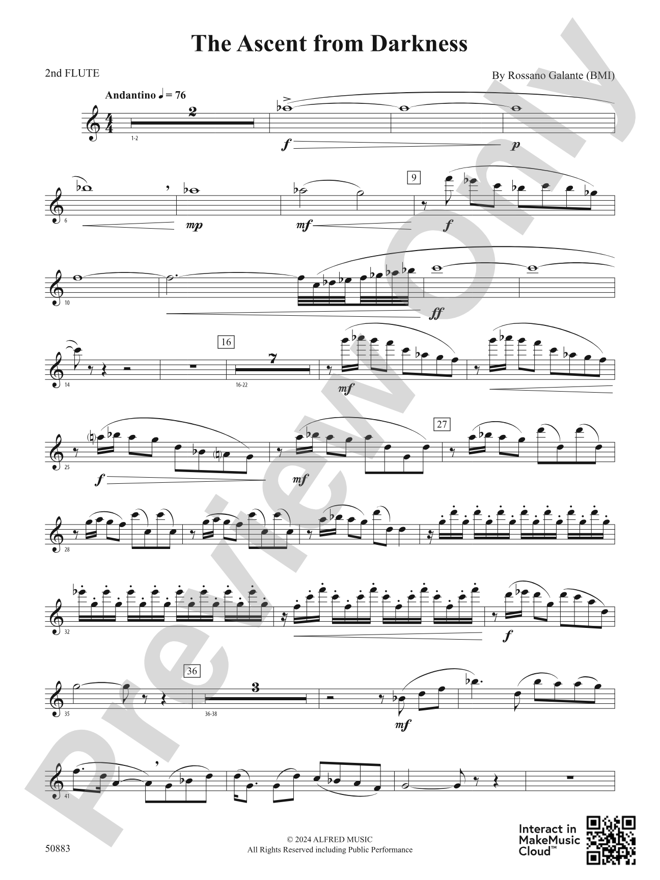 The Ascent from Darkness: 2nd Flute