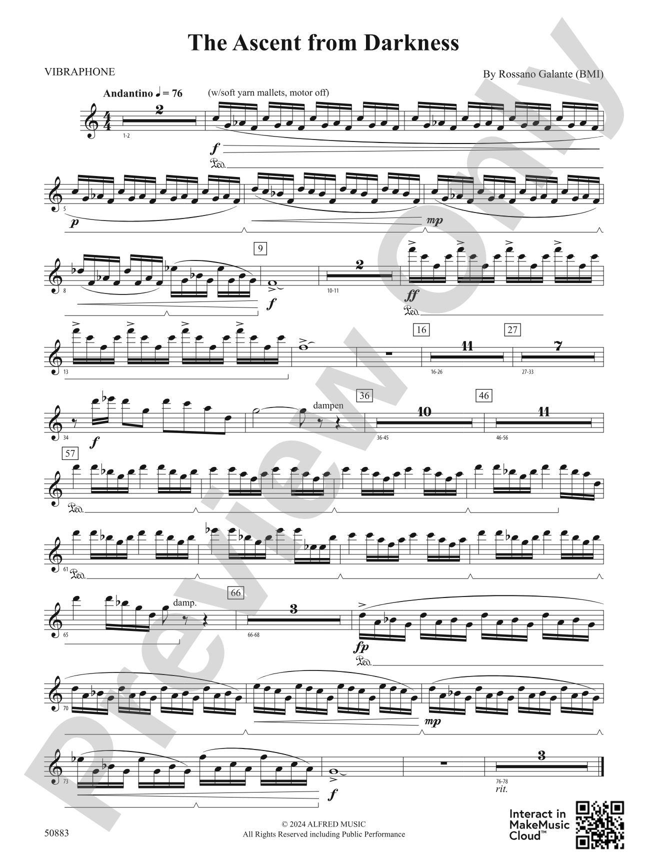 The Ascent from Darkness: 2nd Mallet Percussion