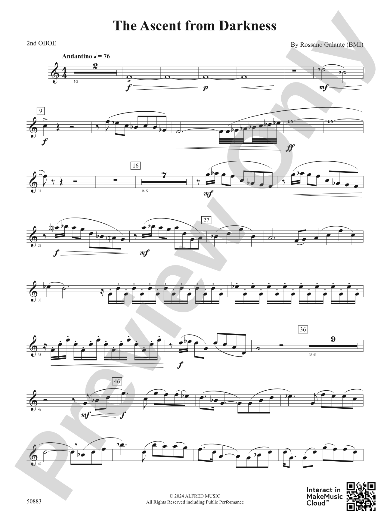 The Ascent from Darkness: 2nd Oboe