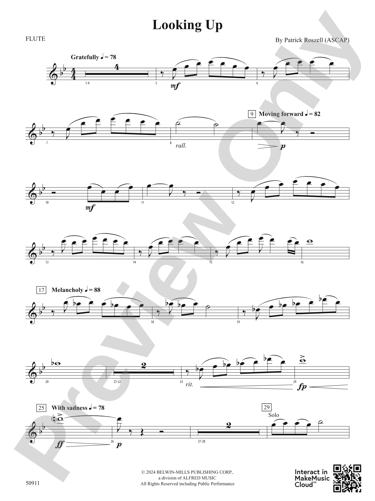 Looking Up: Flute