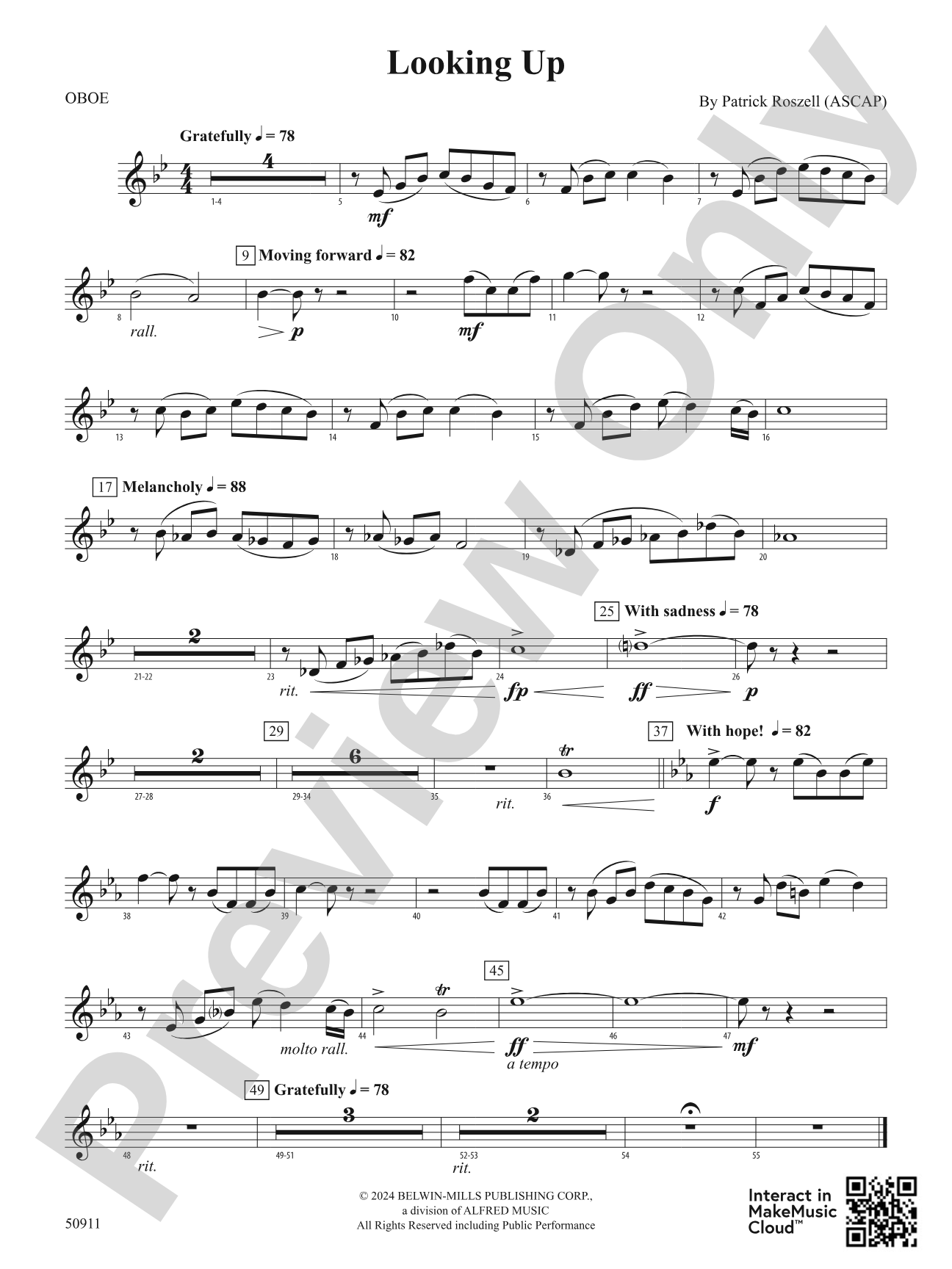 Looking Up: Oboe