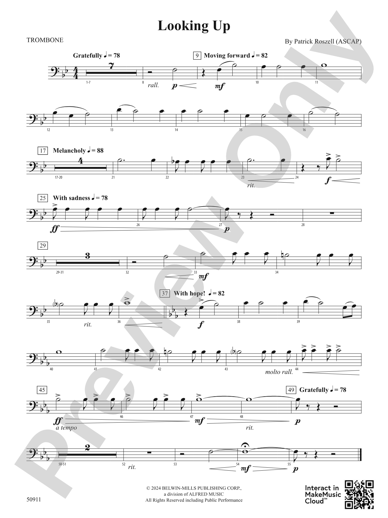 Looking Up: 1st Trombone