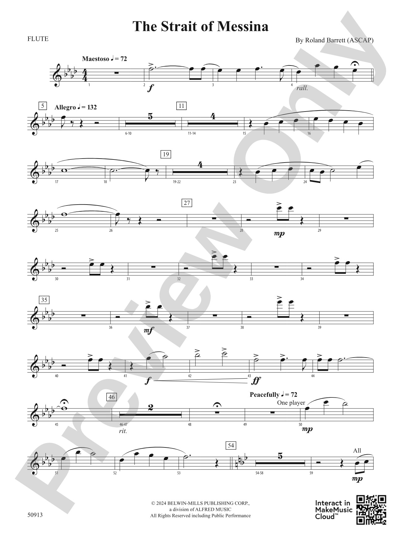 The Strait of Messina: Flute