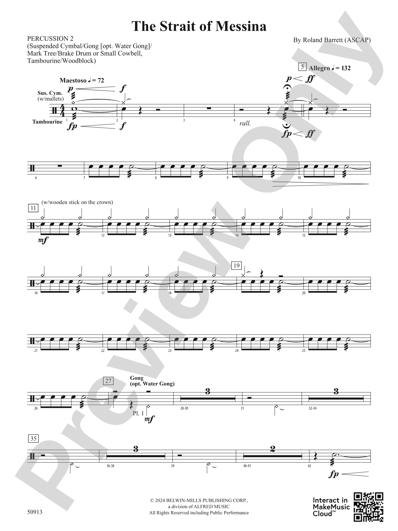The Strait of Messina: 2nd Percussion