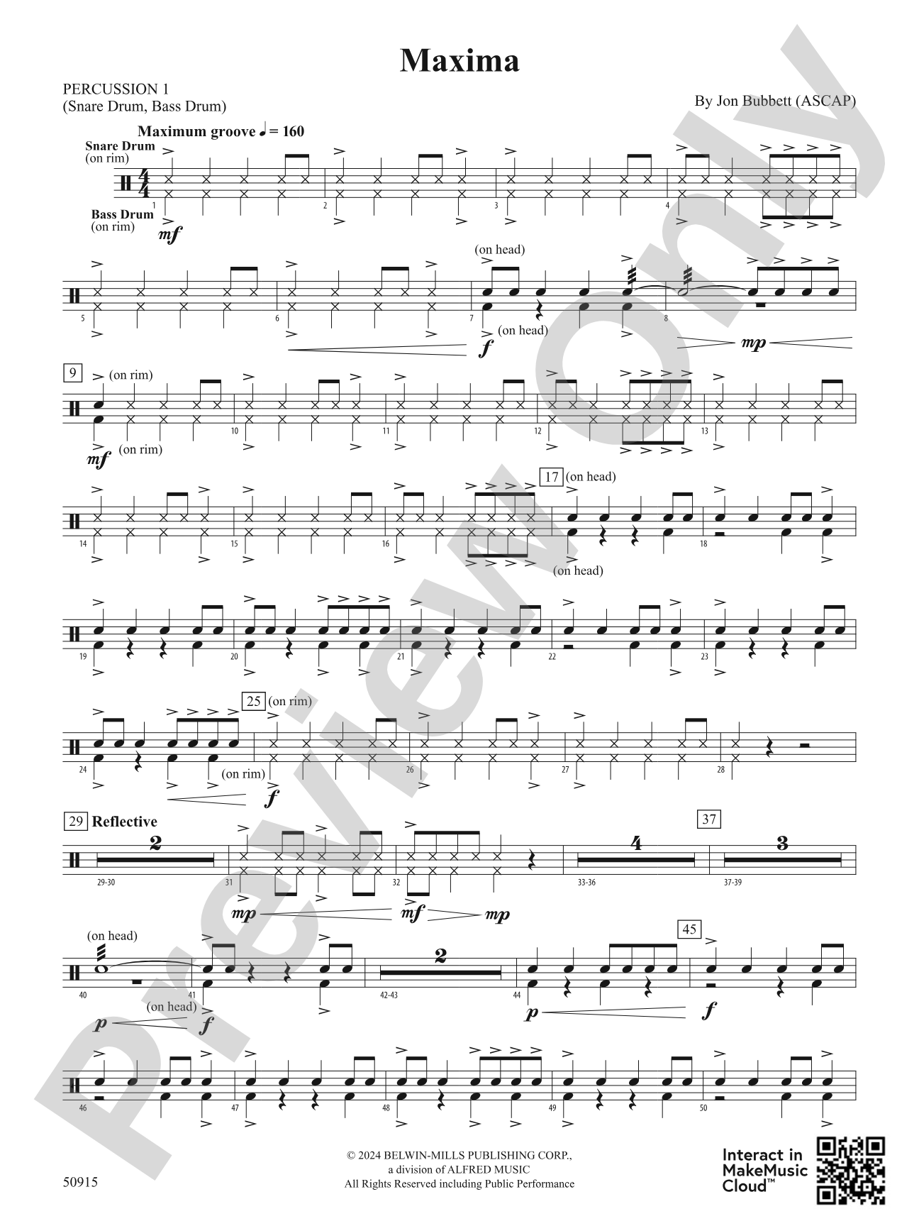 Maxima: 1st Percussion