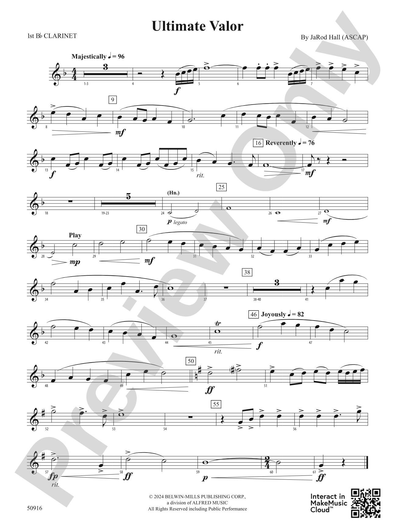 Ultimate Valor: 1st B-flat Clarinet