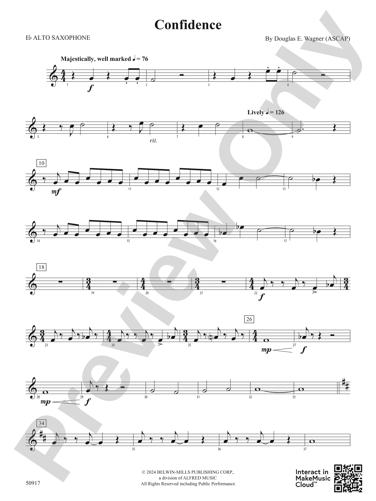 Confidence: E-flat Alto Saxophone
