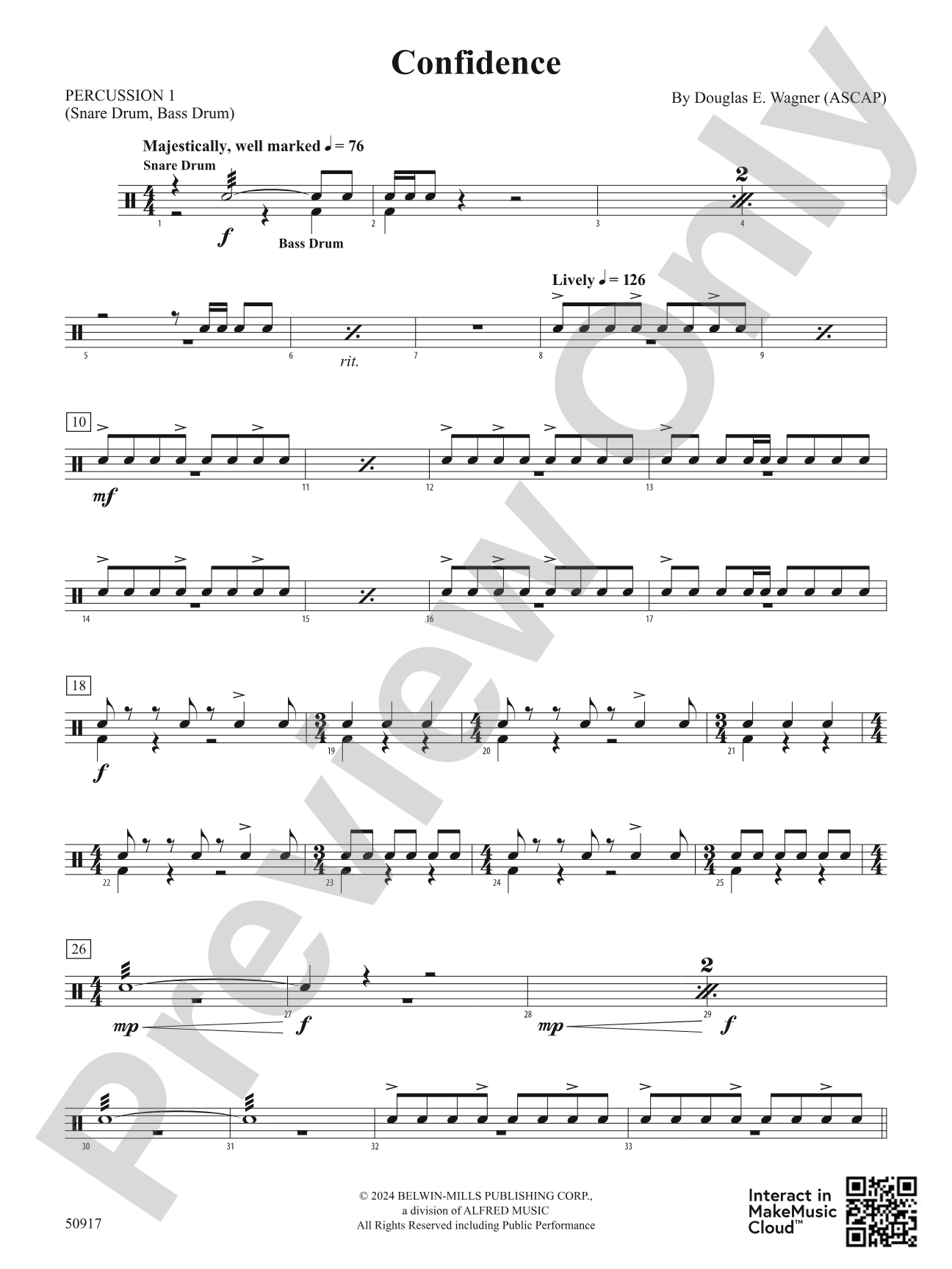 Confidence: 1st Percussion