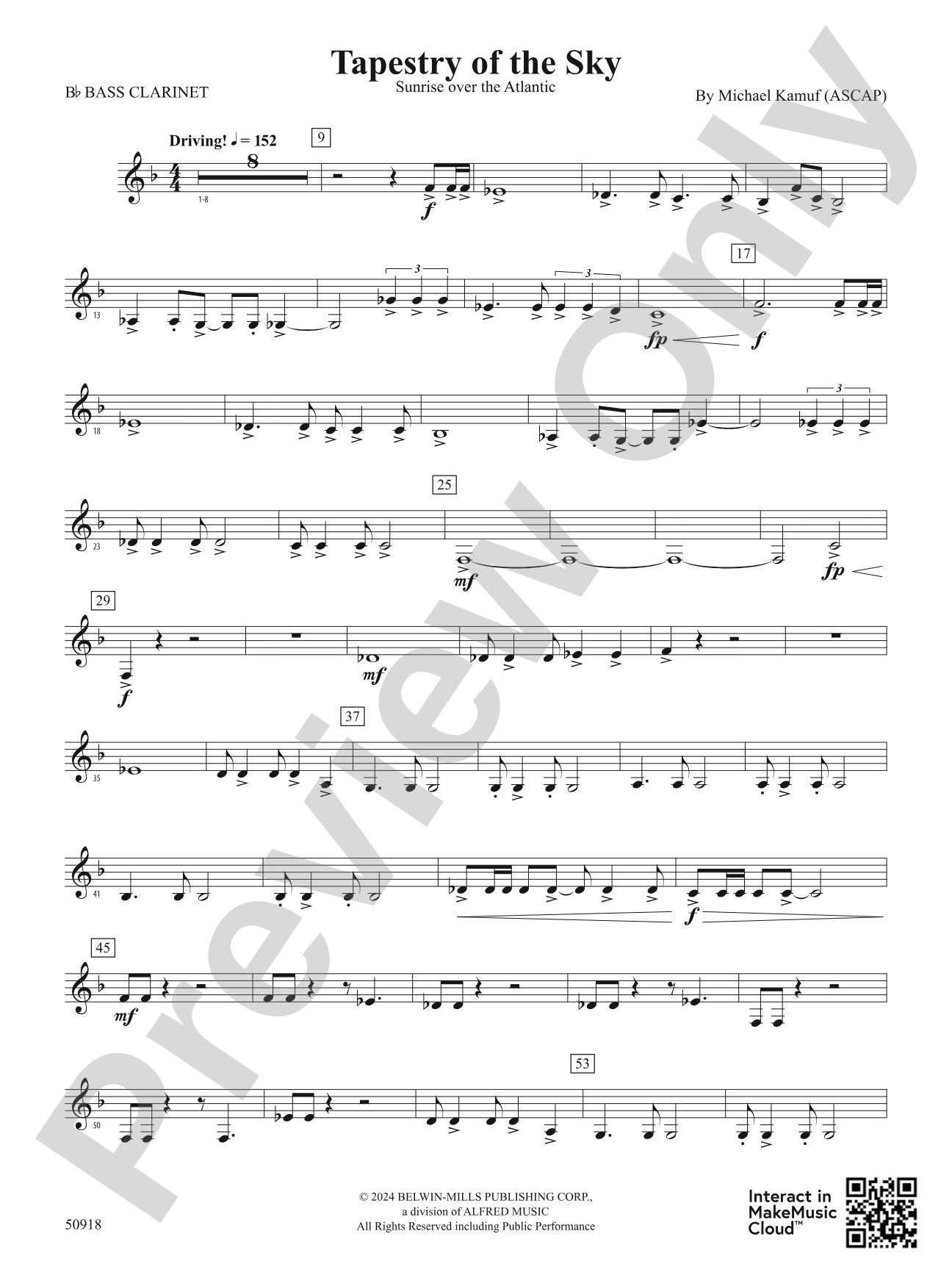 Tapestry of the Sky: B-flat Bass Clarinet