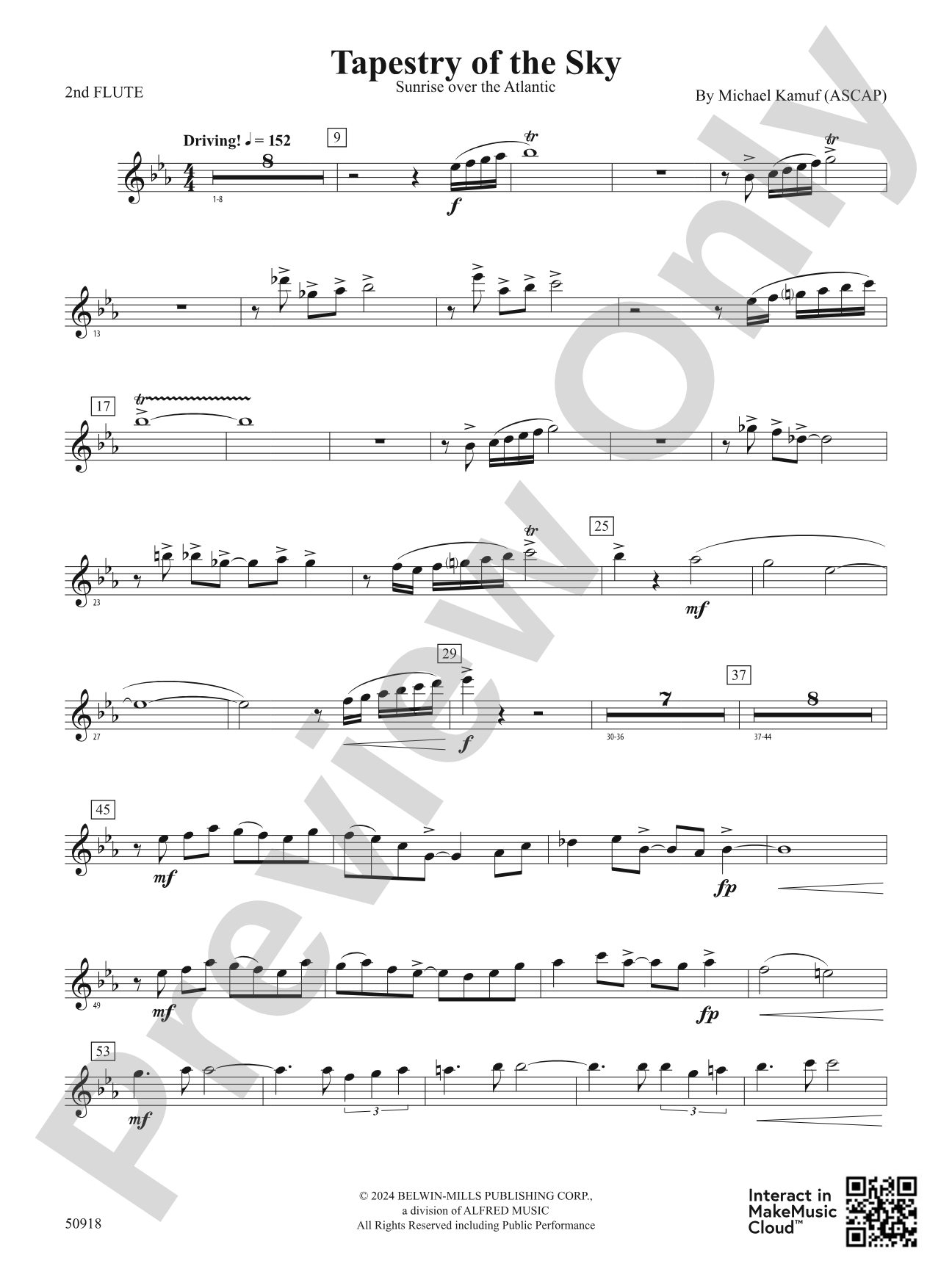 Tapestry of the Sky: 2nd Flute