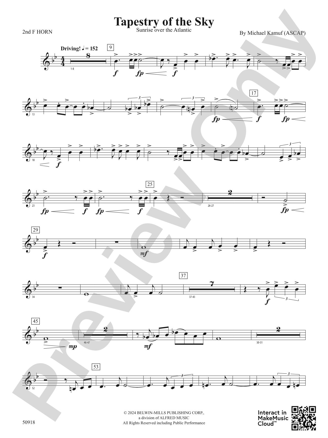 Tapestry of the Sky: 2nd F Horn