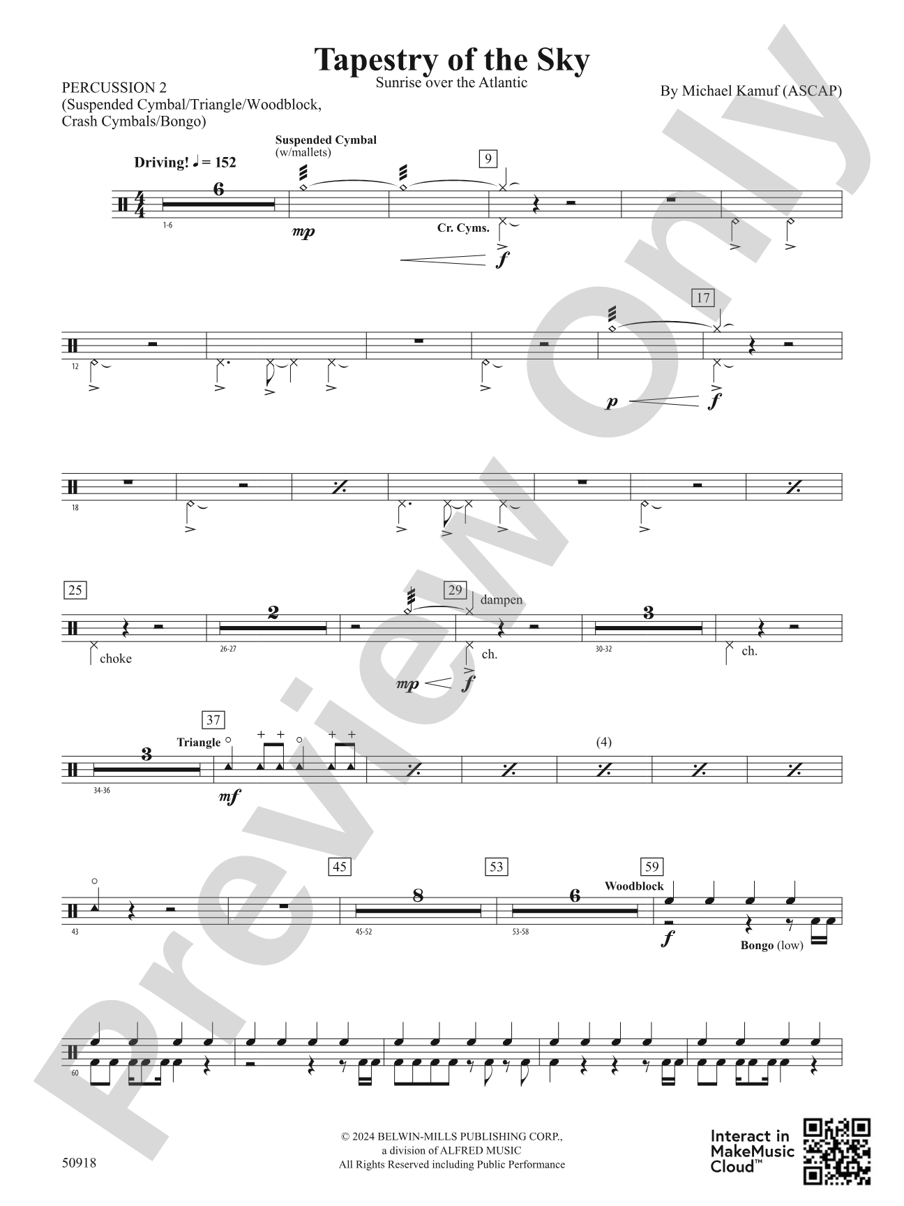 Tapestry of the Sky: 2nd Percussion