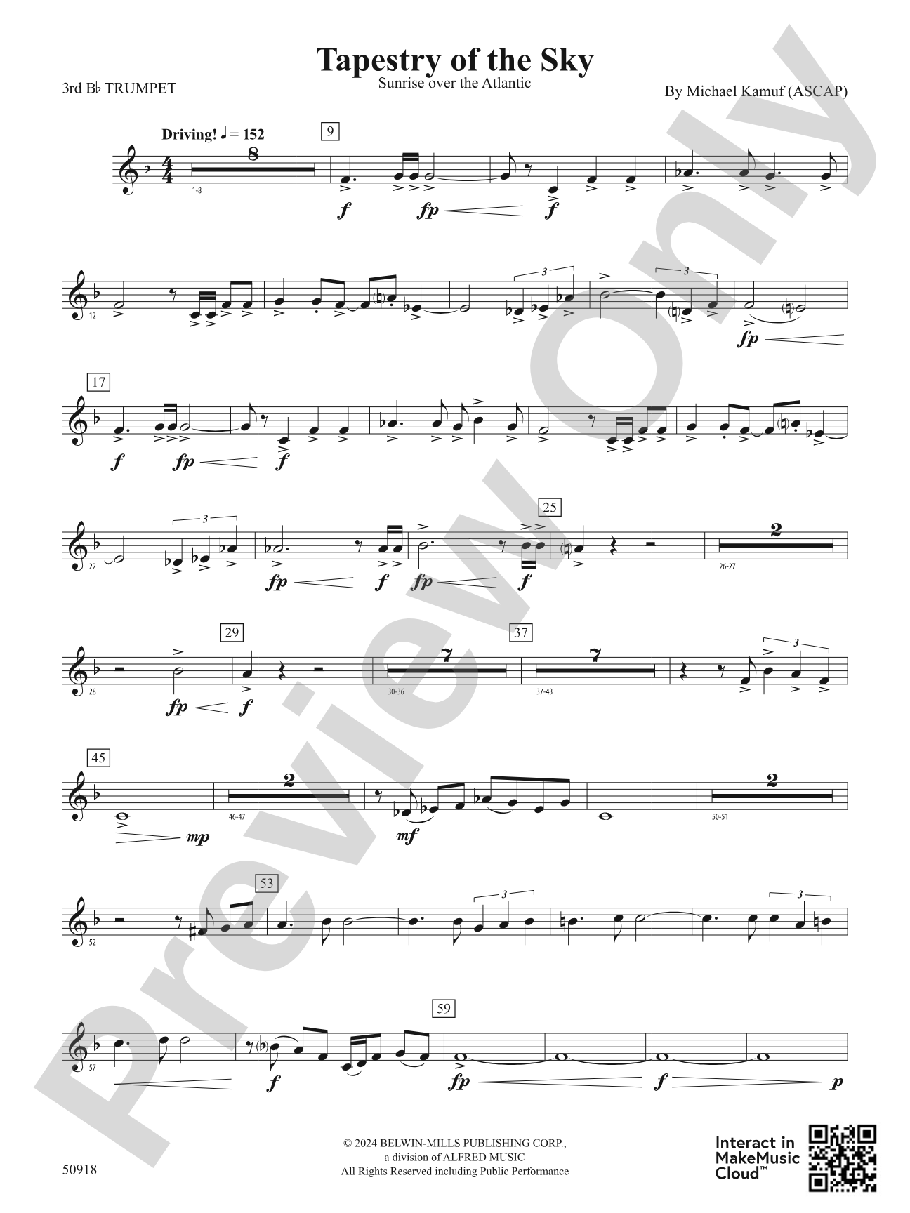 Tapestry of the Sky: 3rd B-flat Trumpet