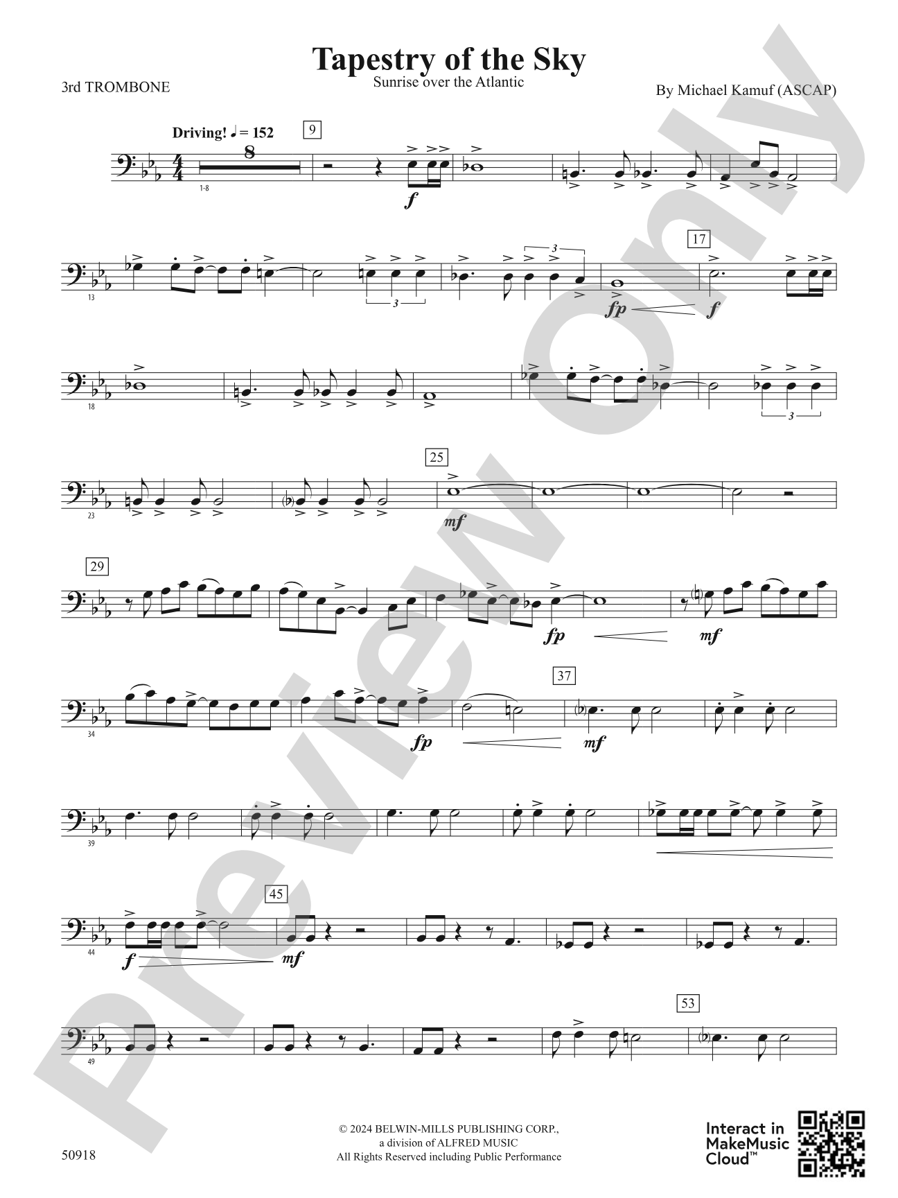 Tapestry of the Sky: 3rd Trombone