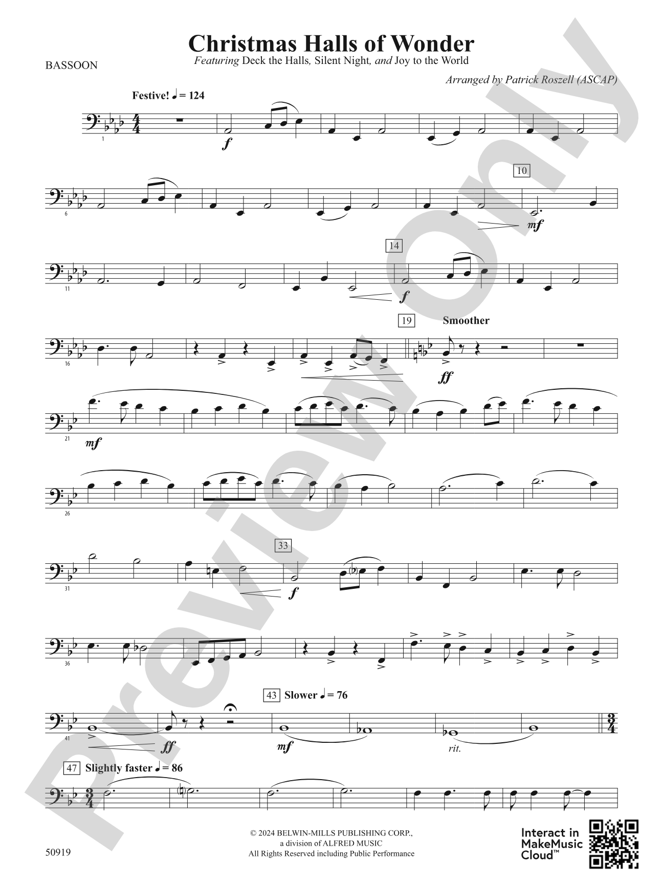Christmas Halls of Wonder: Bassoon
