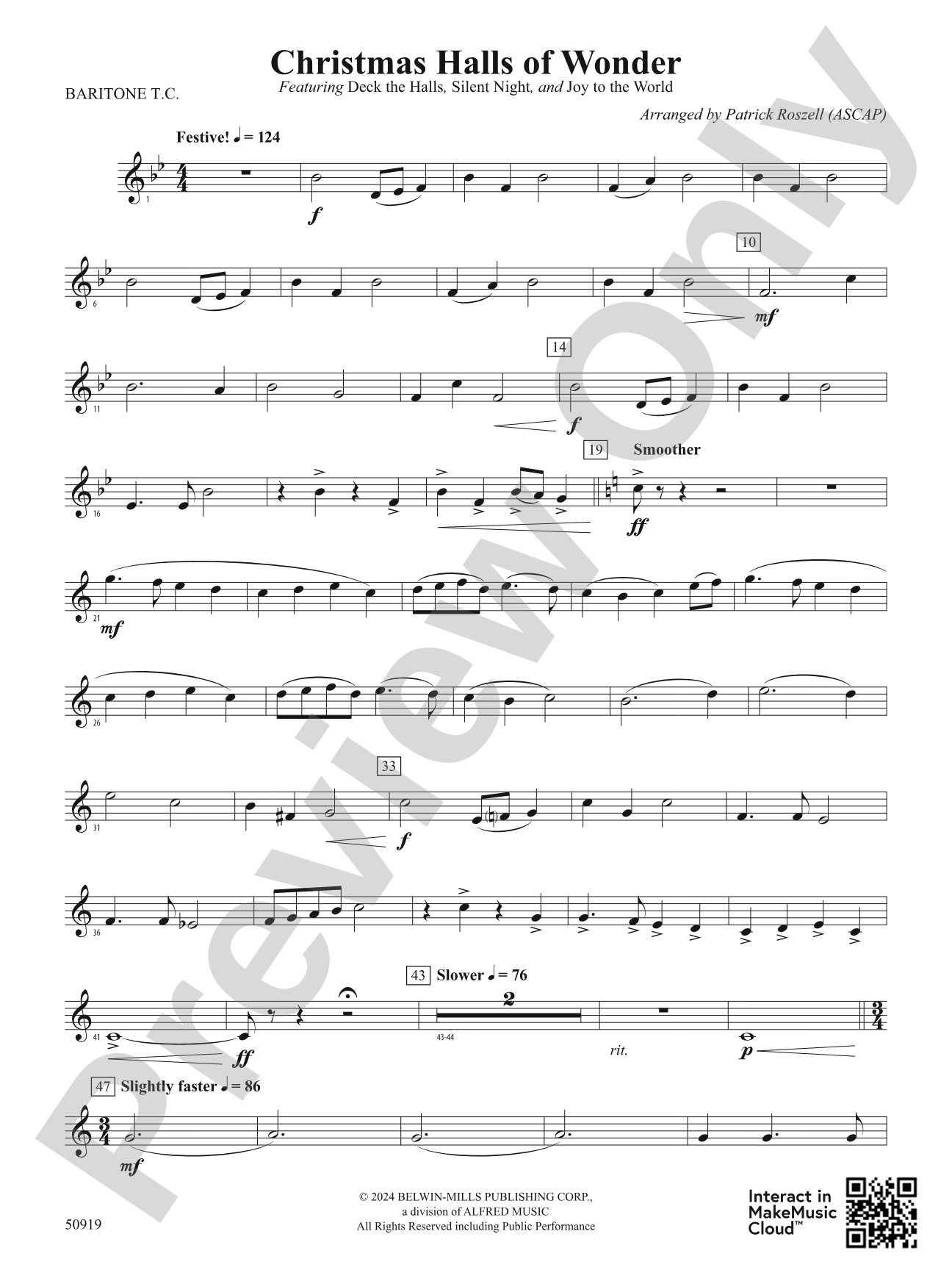 Christmas Halls of Wonder: Baritone T.C.