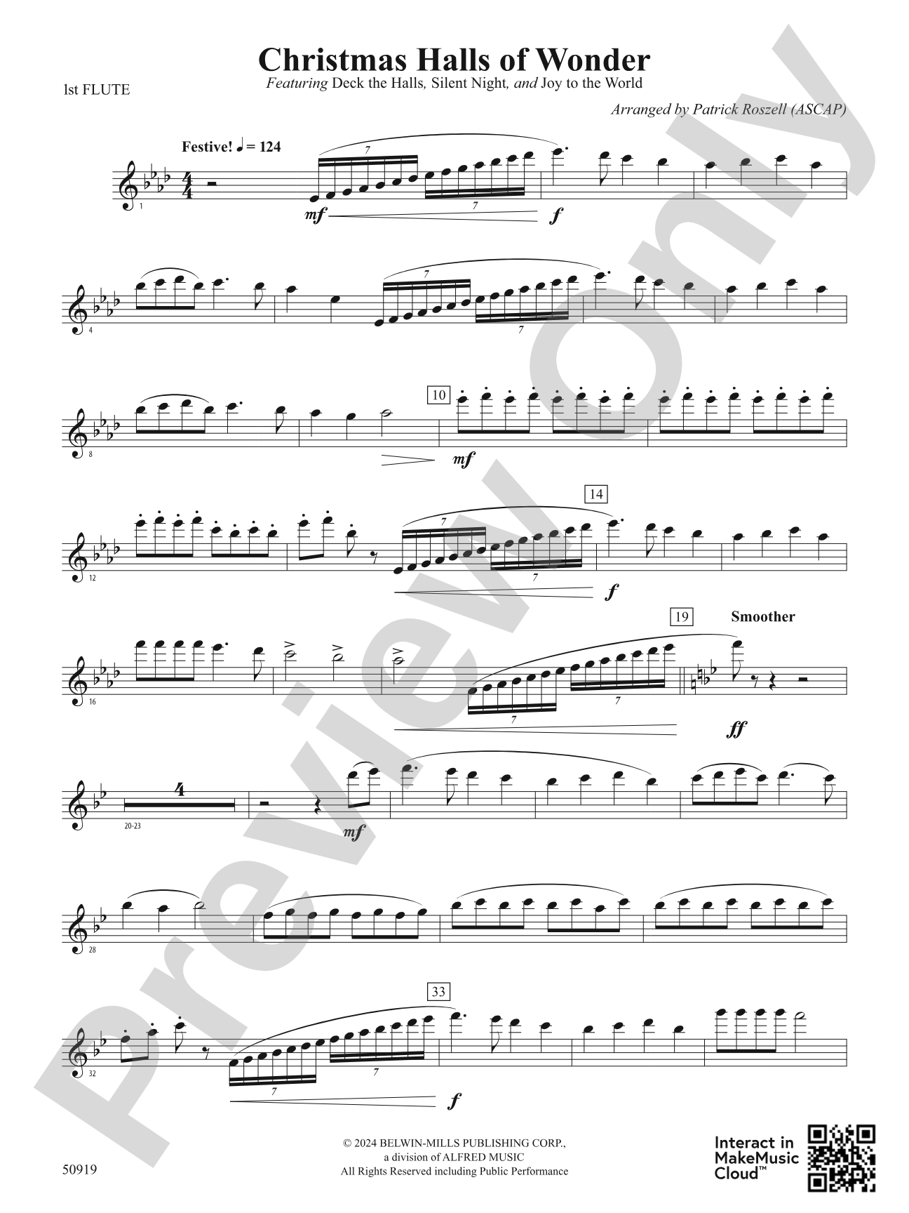 Christmas Halls of Wonder: Flute