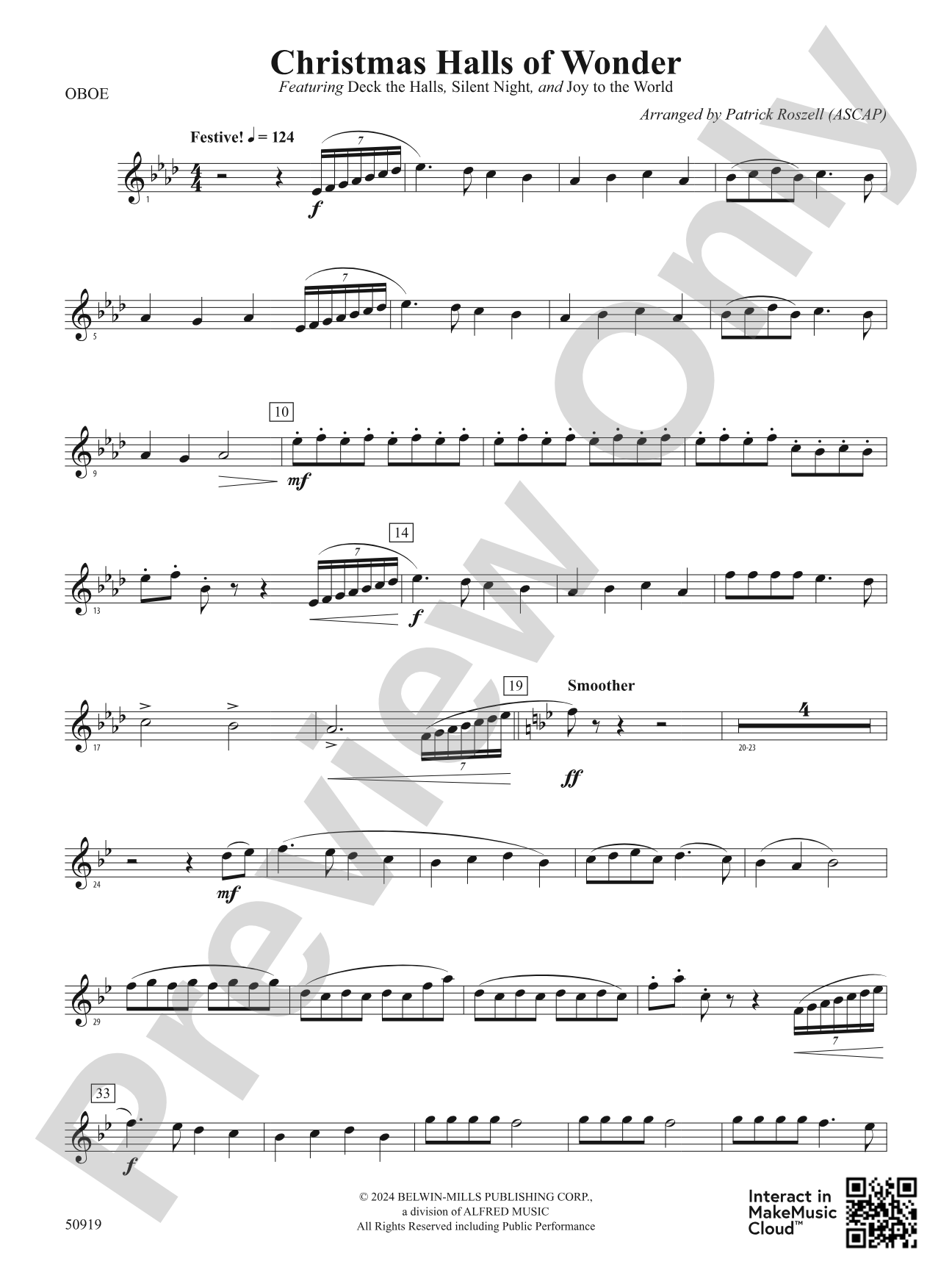 Christmas Halls of Wonder: Oboe