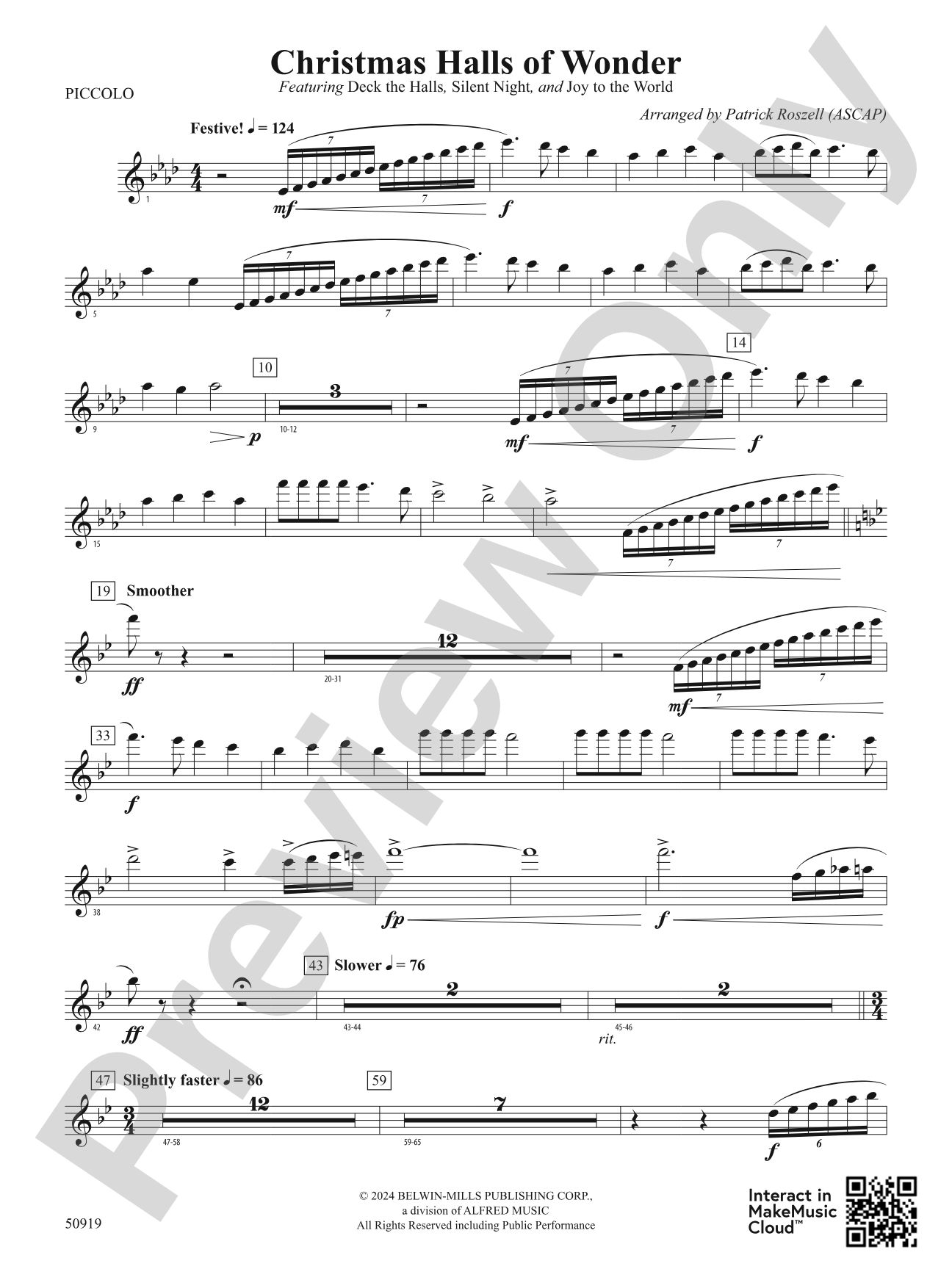 Christmas Halls of Wonder: Piccolo