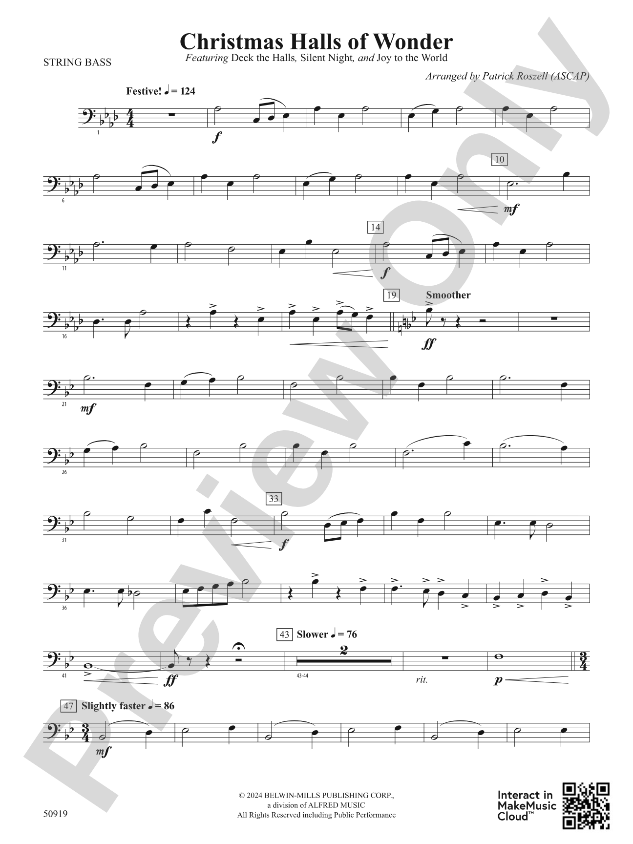 Christmas Halls of Wonder: String Bass