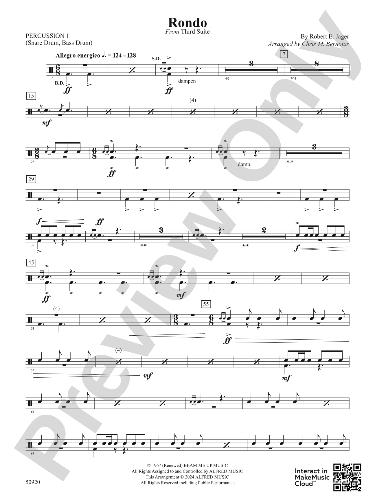 Rondo: 1st Percussion