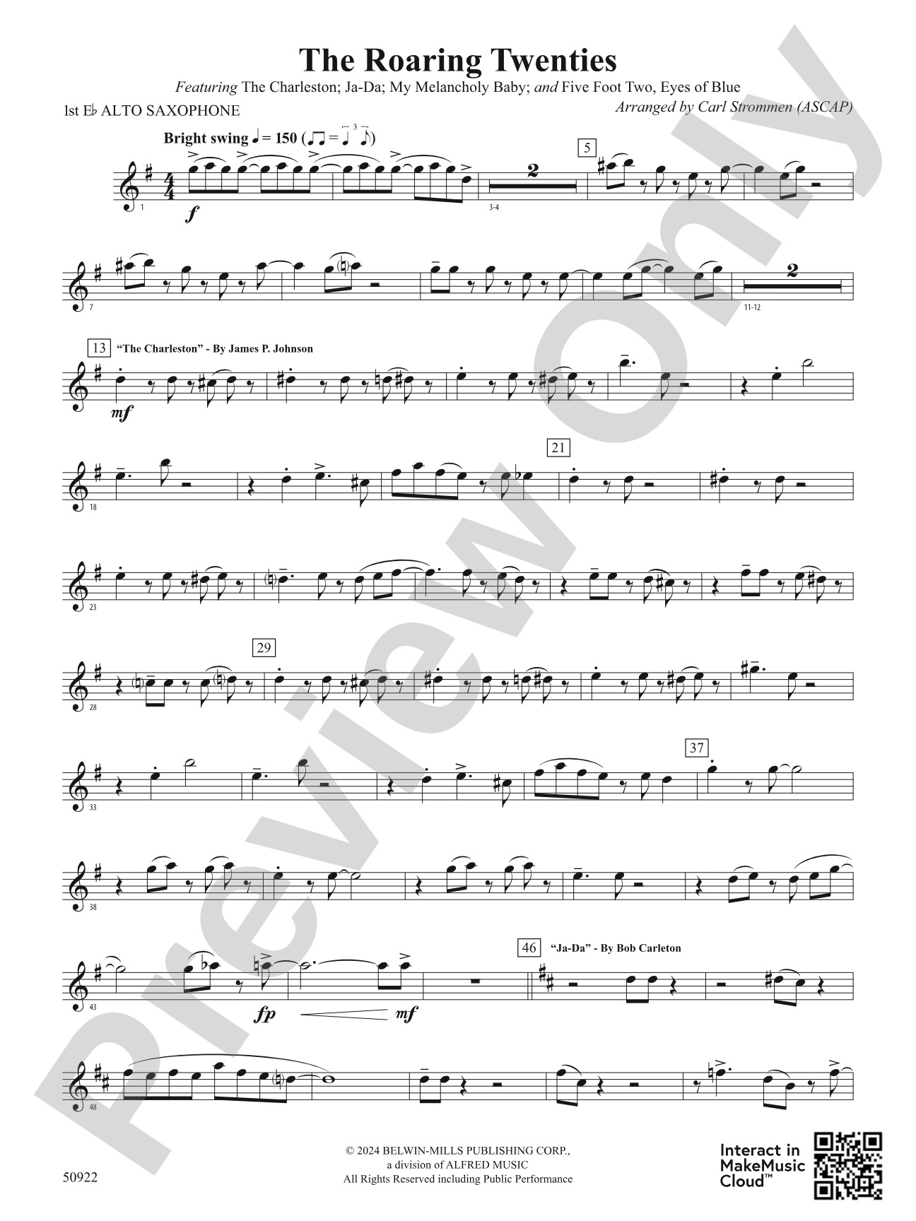 The Roaring Twenties: E-flat Alto Saxophone