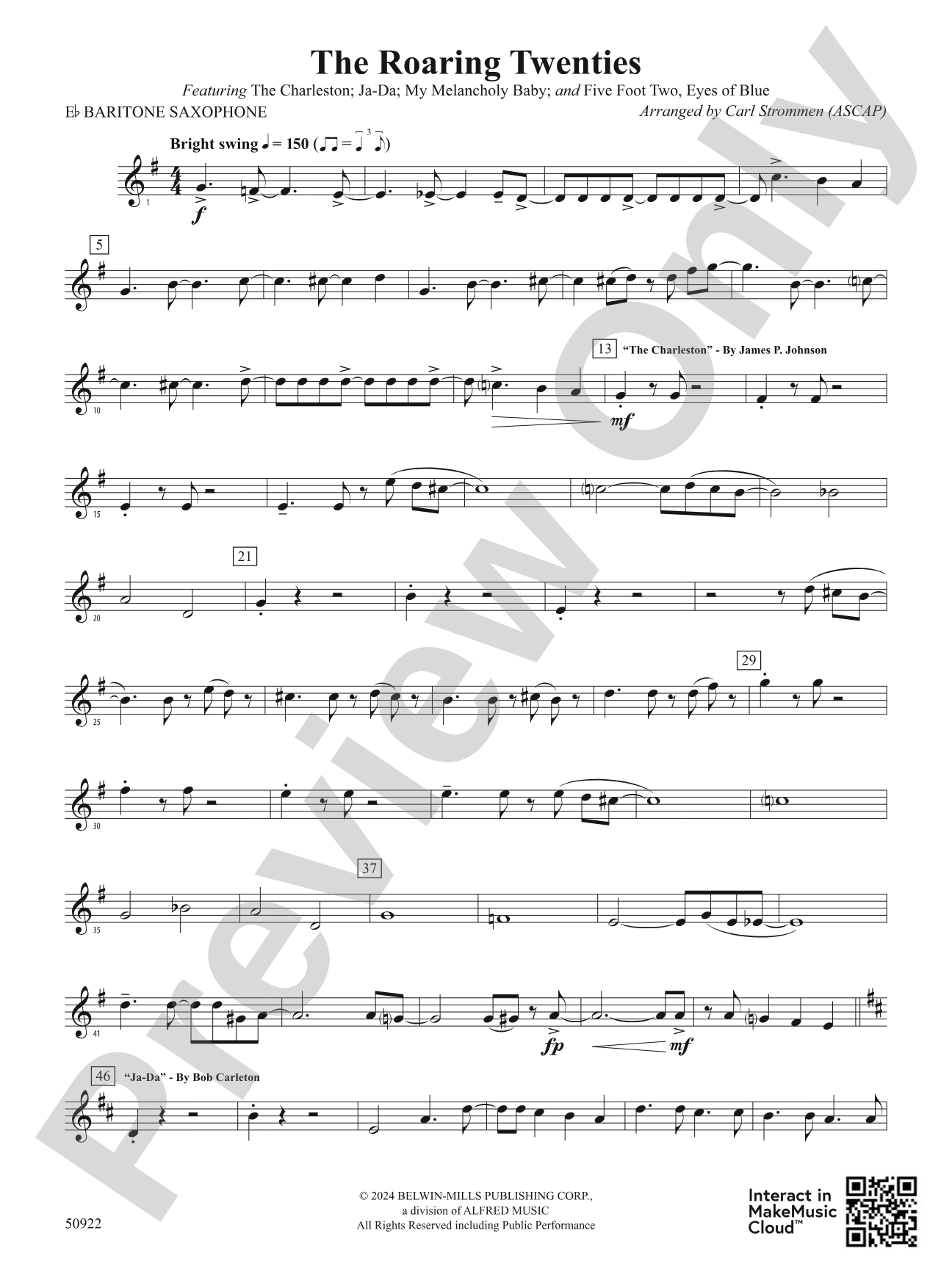 The Roaring Twenties: E-flat Baritone Saxophone