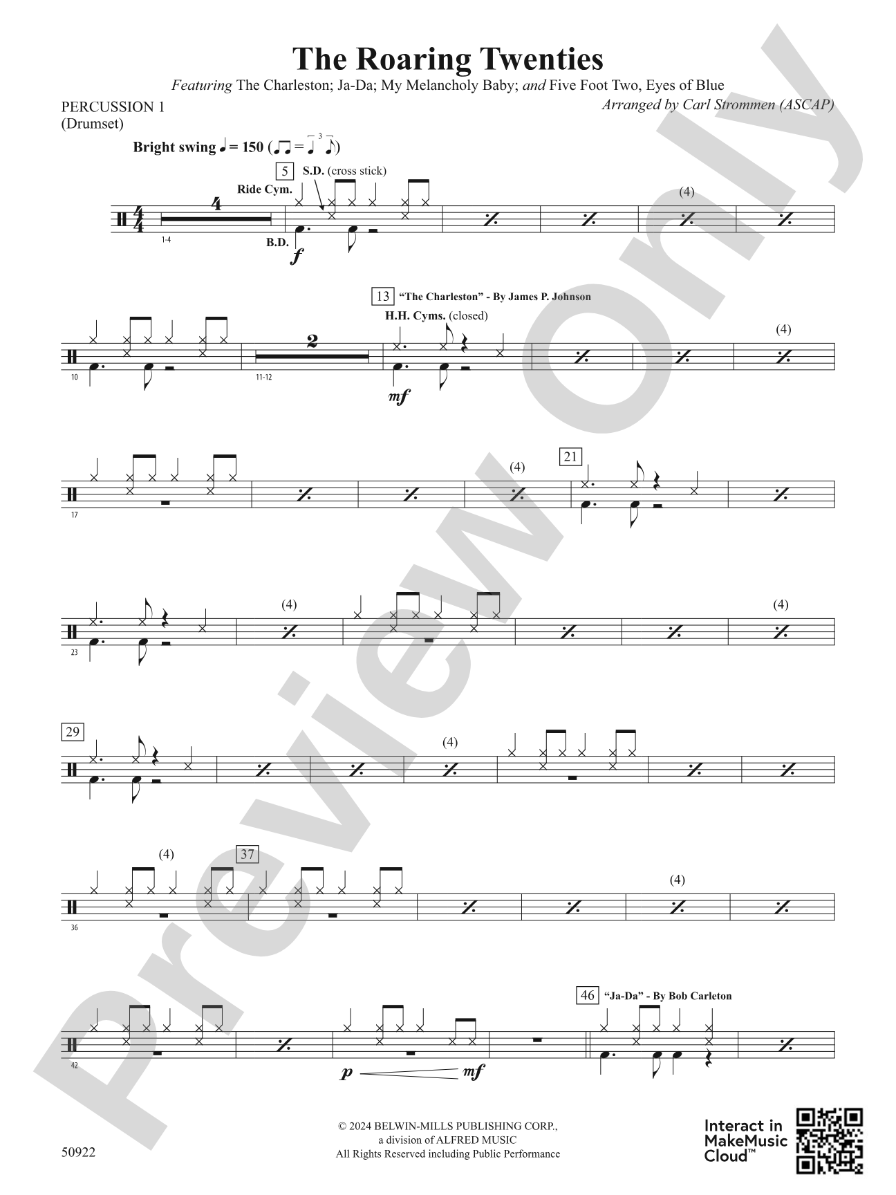 The Roaring Twenties: 1st Percussion