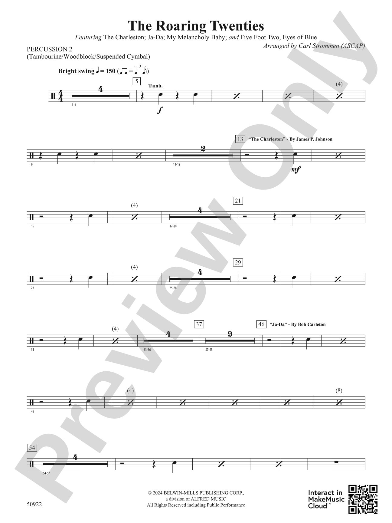 The Roaring Twenties: 2nd Percussion